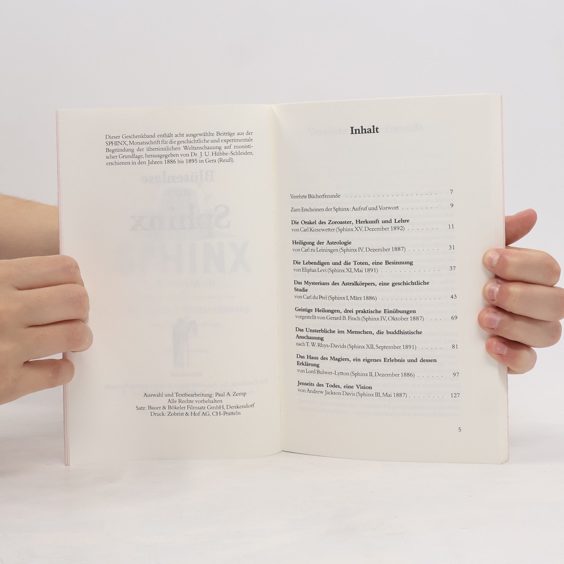Various authors Blutenlese aus Spinx