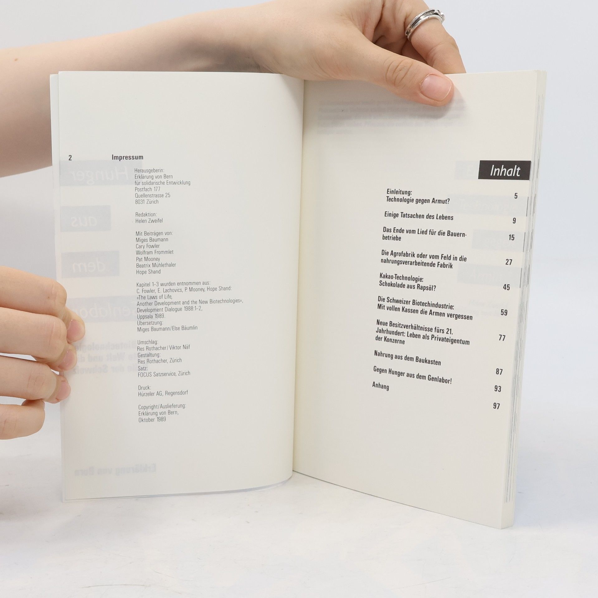 Various authors Hunger aus dem Genlabor