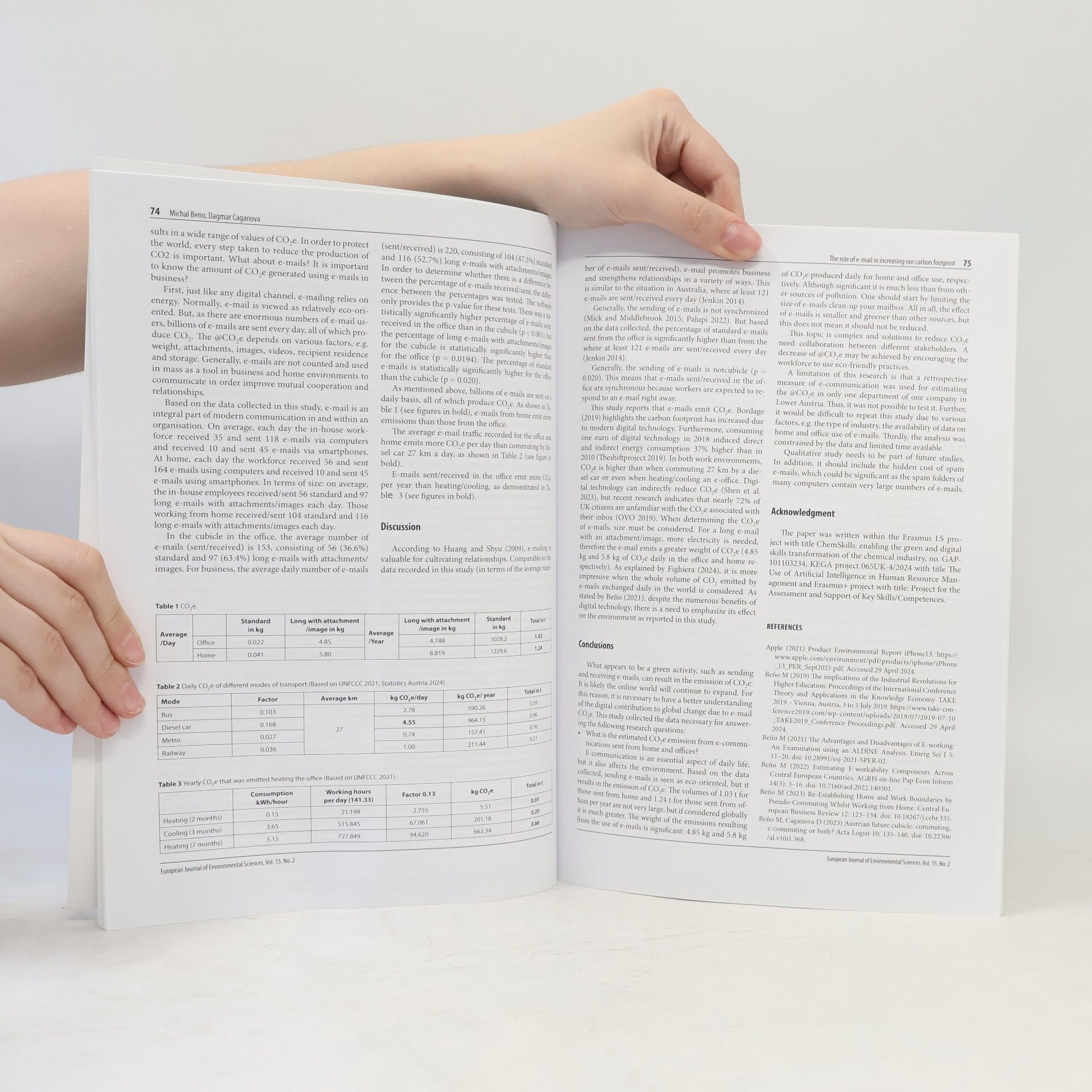 Autorenkollektiv European Journal of Environmental Sciences 1/2024
