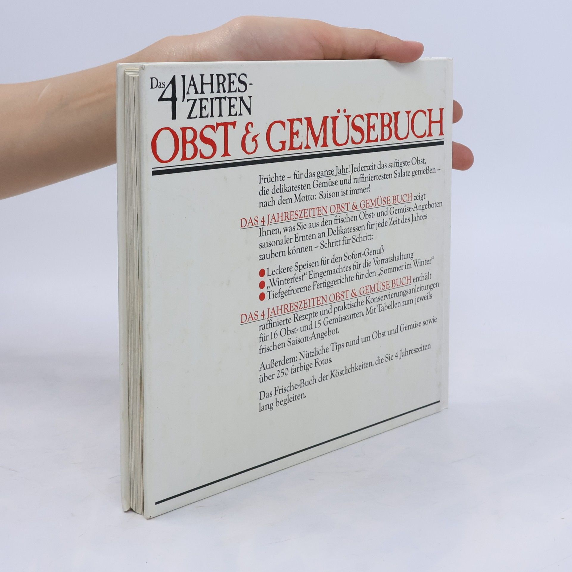 Collectif d'auteurs Das 4 Jahreszeiten. Obst und Geműsebuch