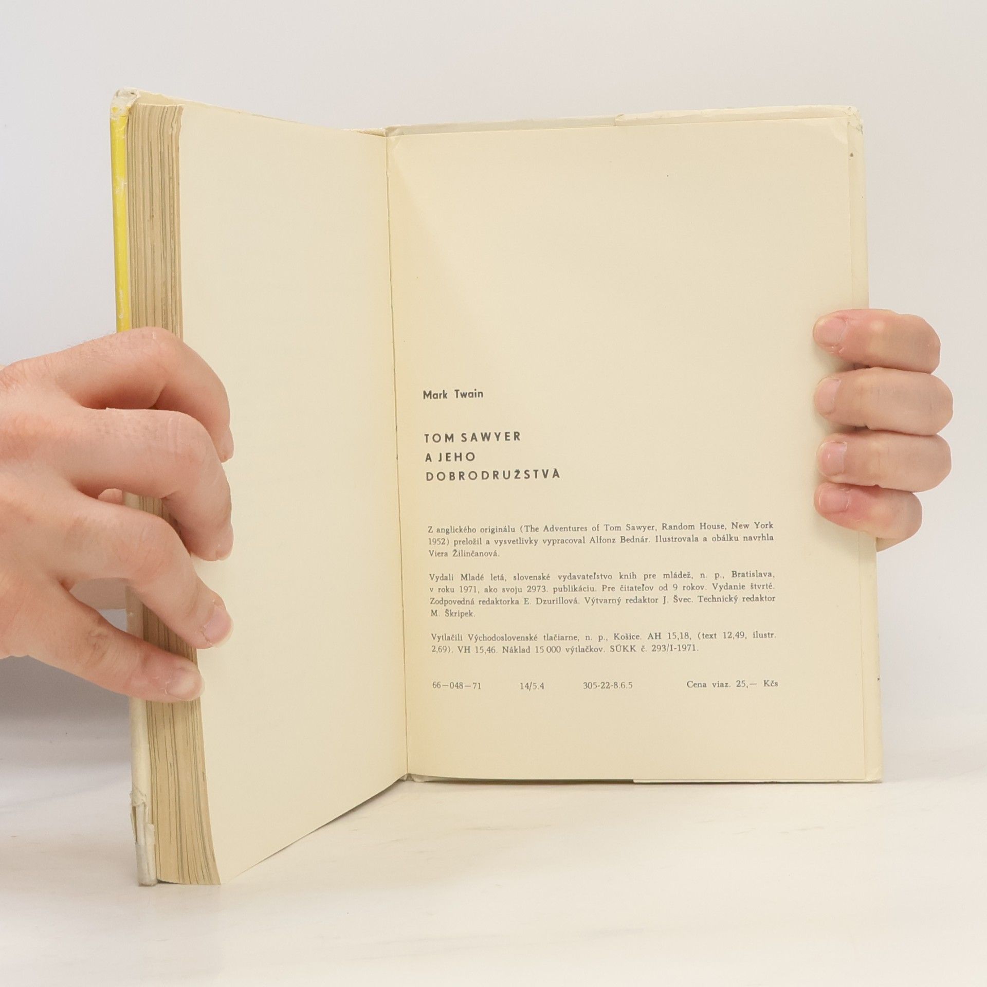 Mark Twain Tom Sawyer a jeho dobrodružstvá