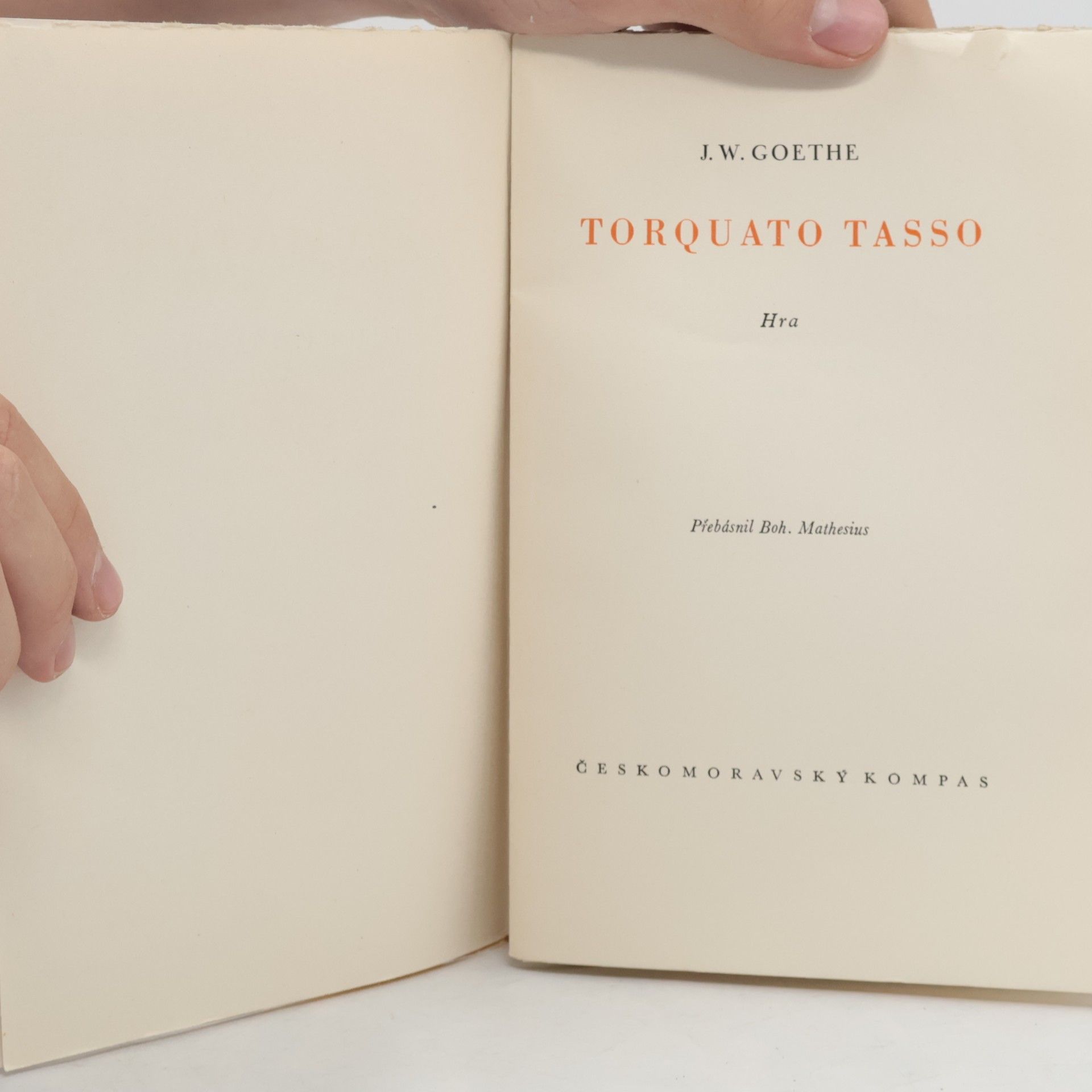 Johann Wolfgang von Goethe Torquato Tasso