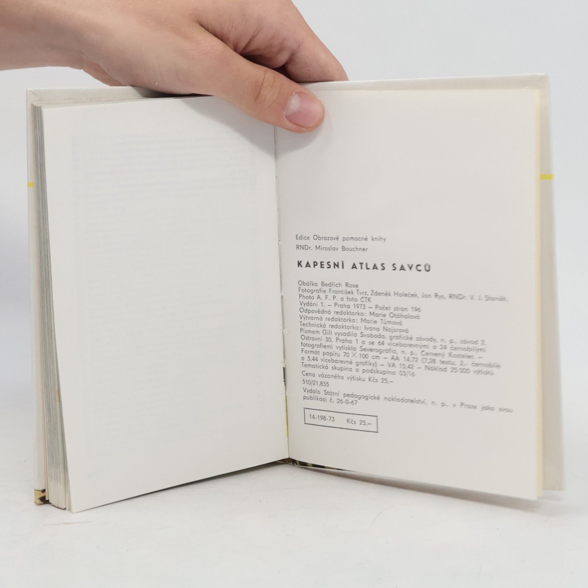 Miroslav Bouchner Kapesní atlas savců