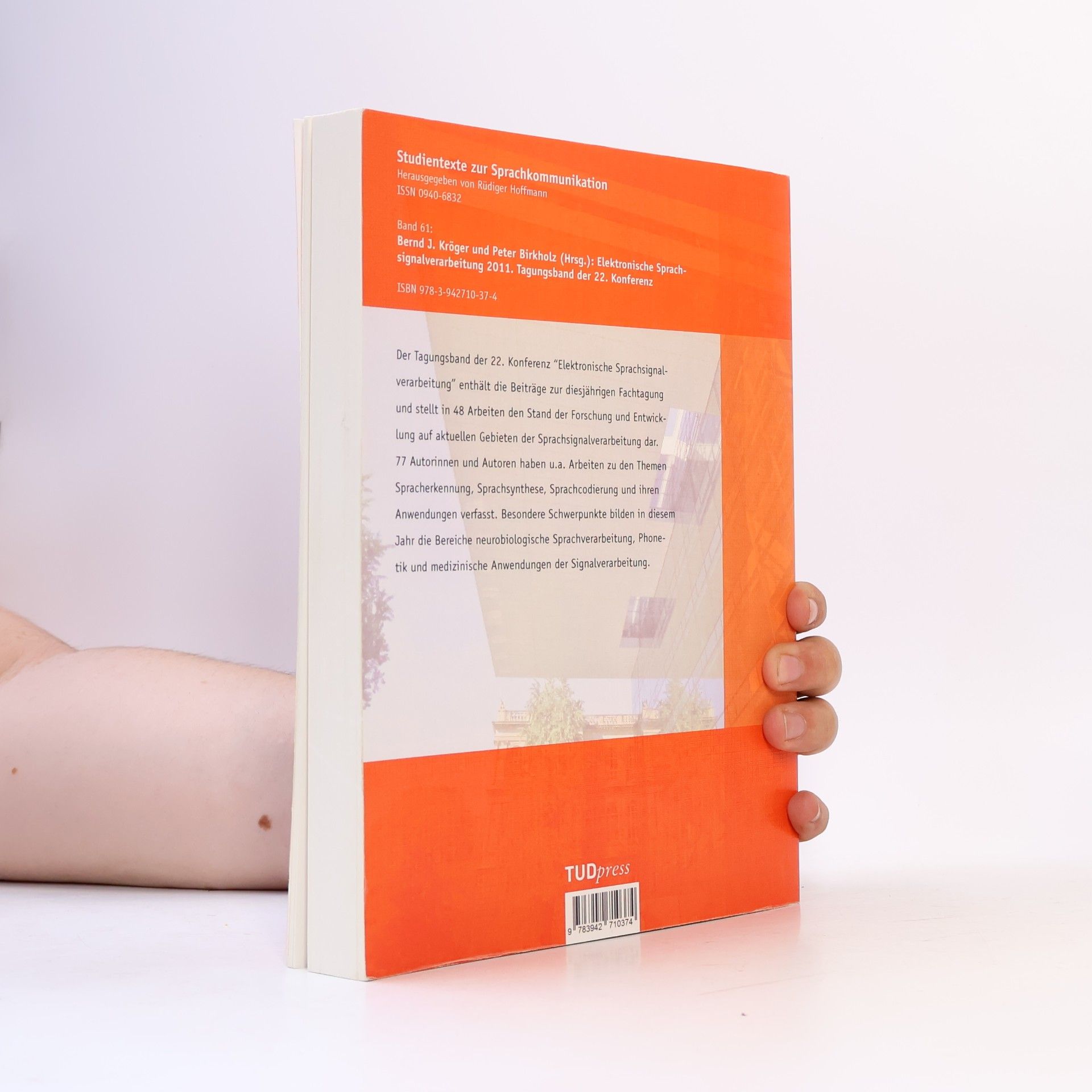 Bernd J. Kröger Studientexte zur Sprachkommunikation - 61: Elektronische Sprachsignalverarbeitung 2011