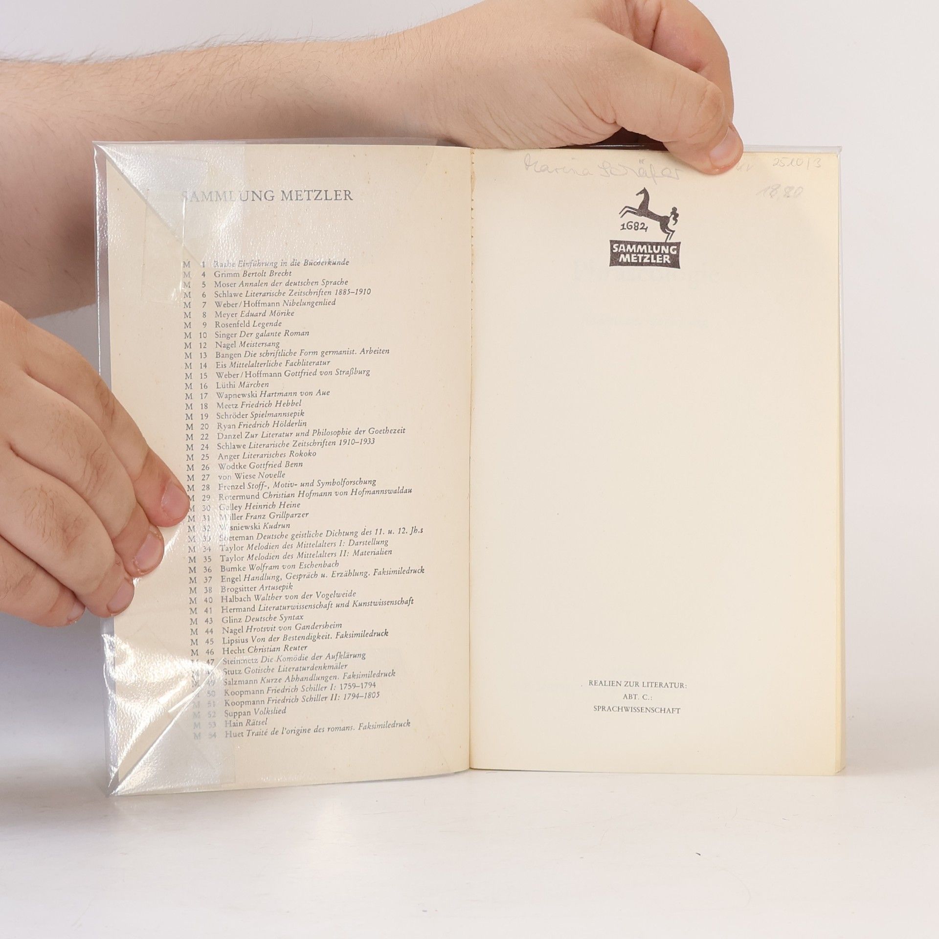 Klaus Dieter Pilz Sammlung Metzler - 198: Phraseologie