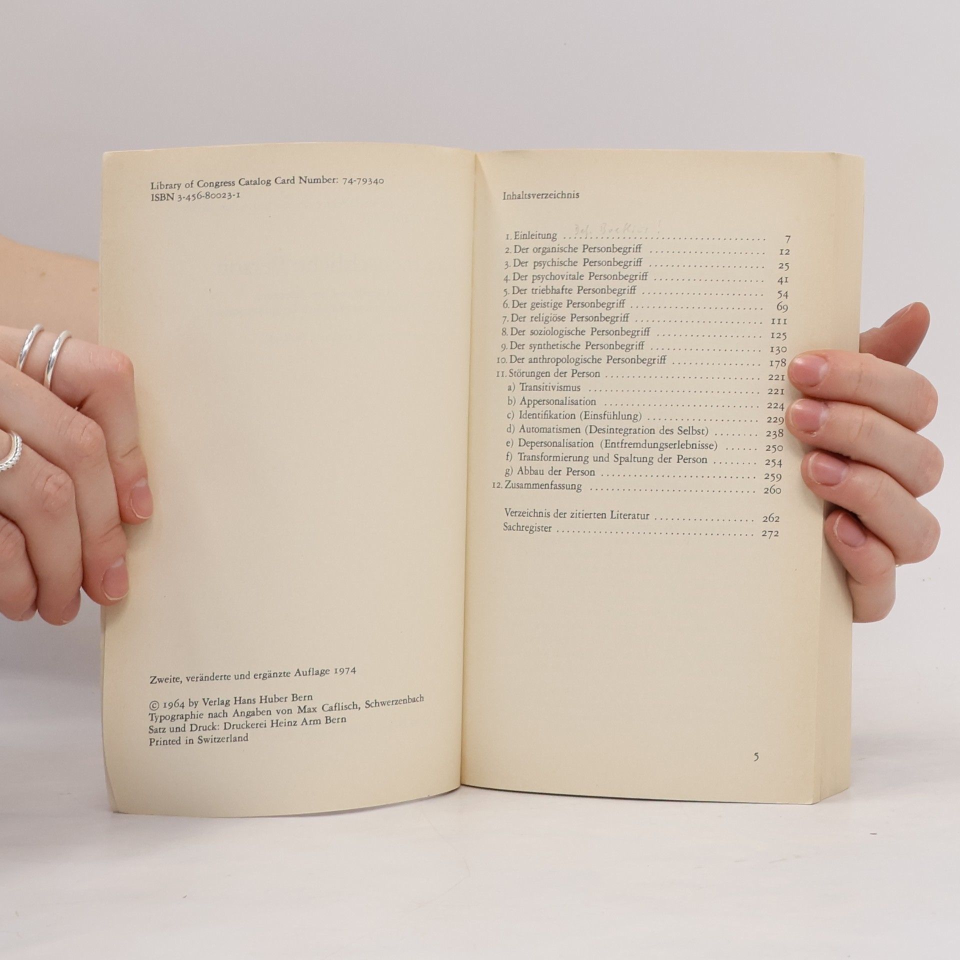 Hans Binder Die menschliche Person