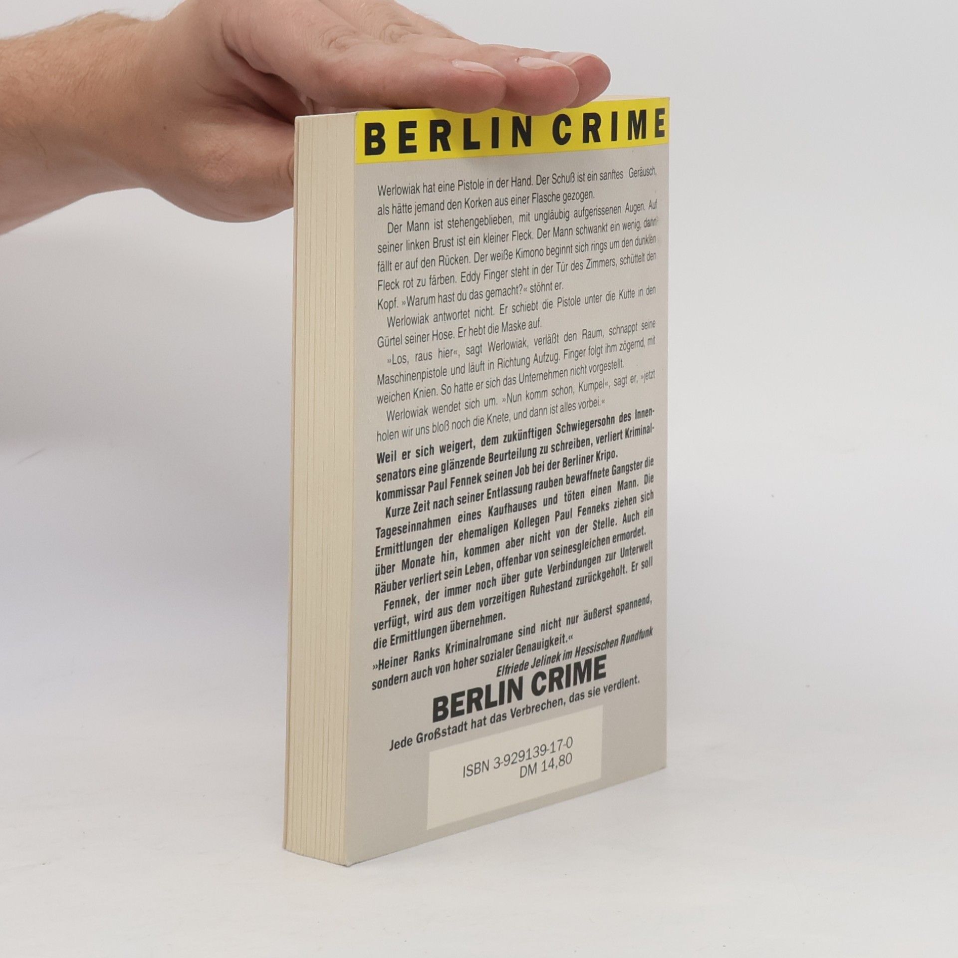 Heiner Rank Berlin Crime - 8: Goldener Sonntag