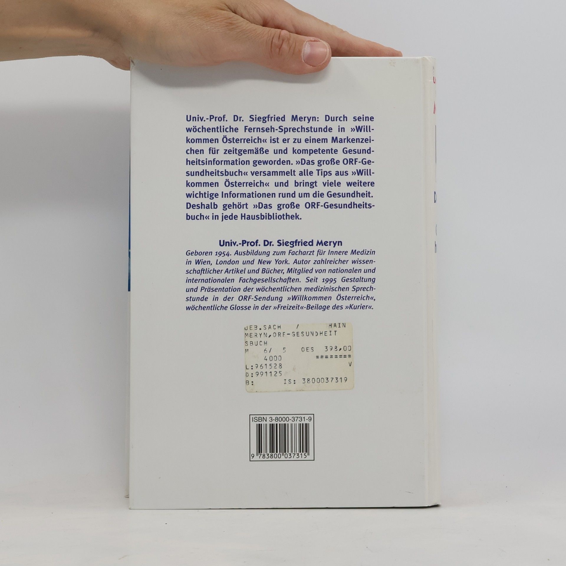 Siegfried Meryn Das große ORF-Gesundheitsbuch