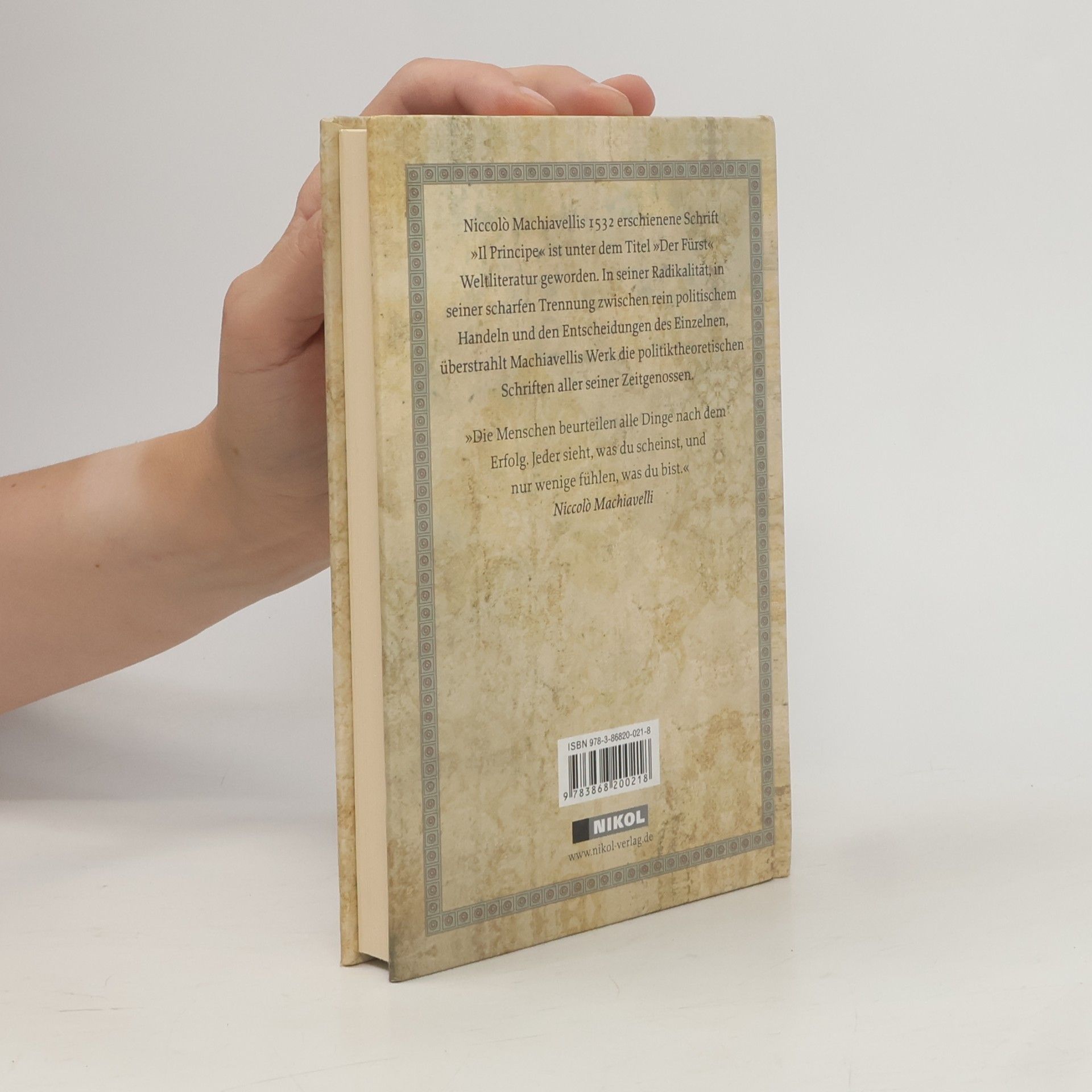 Niccolò Machiavelli Der Fürst