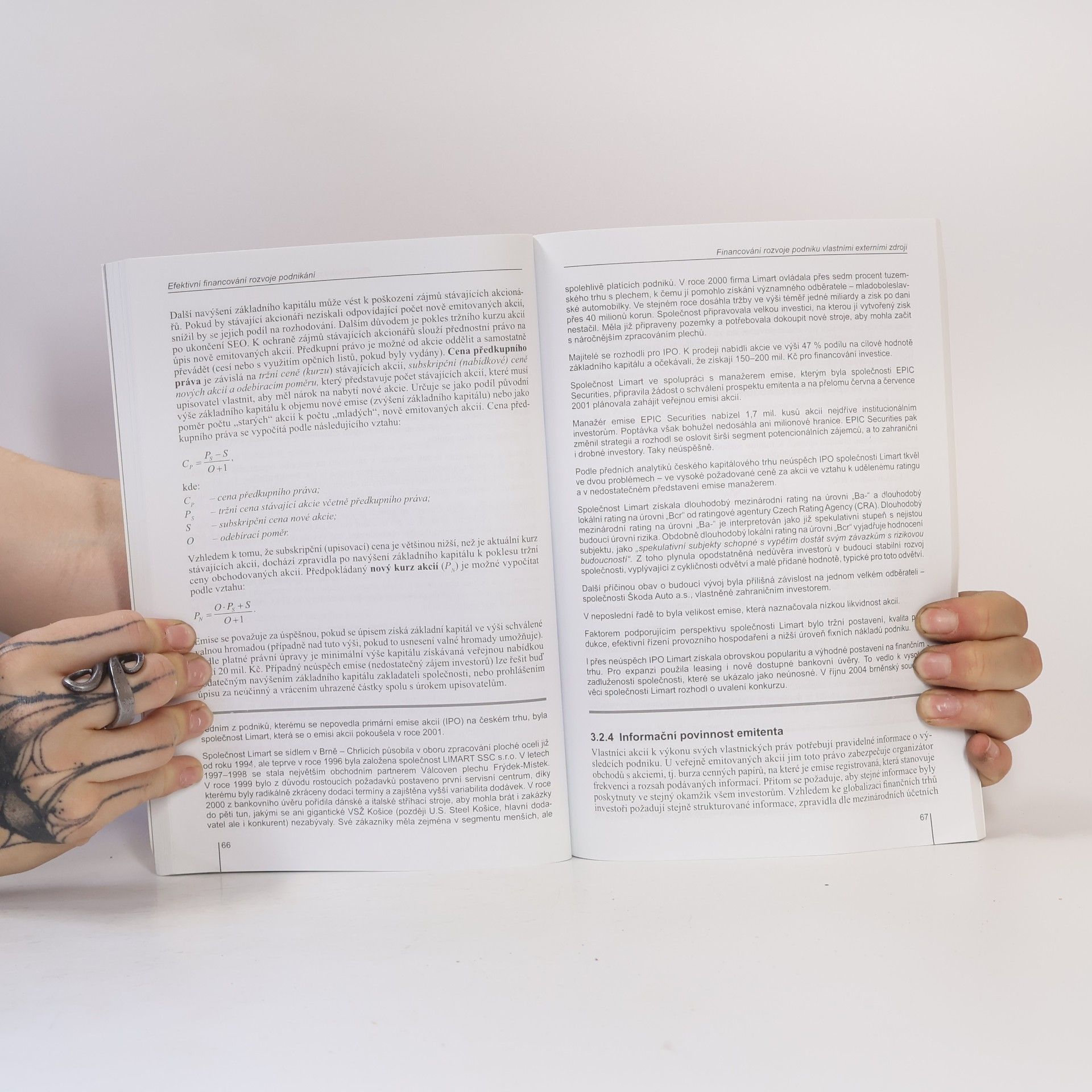 Mária Režňáková Efektivní financování rozvoje podnikání