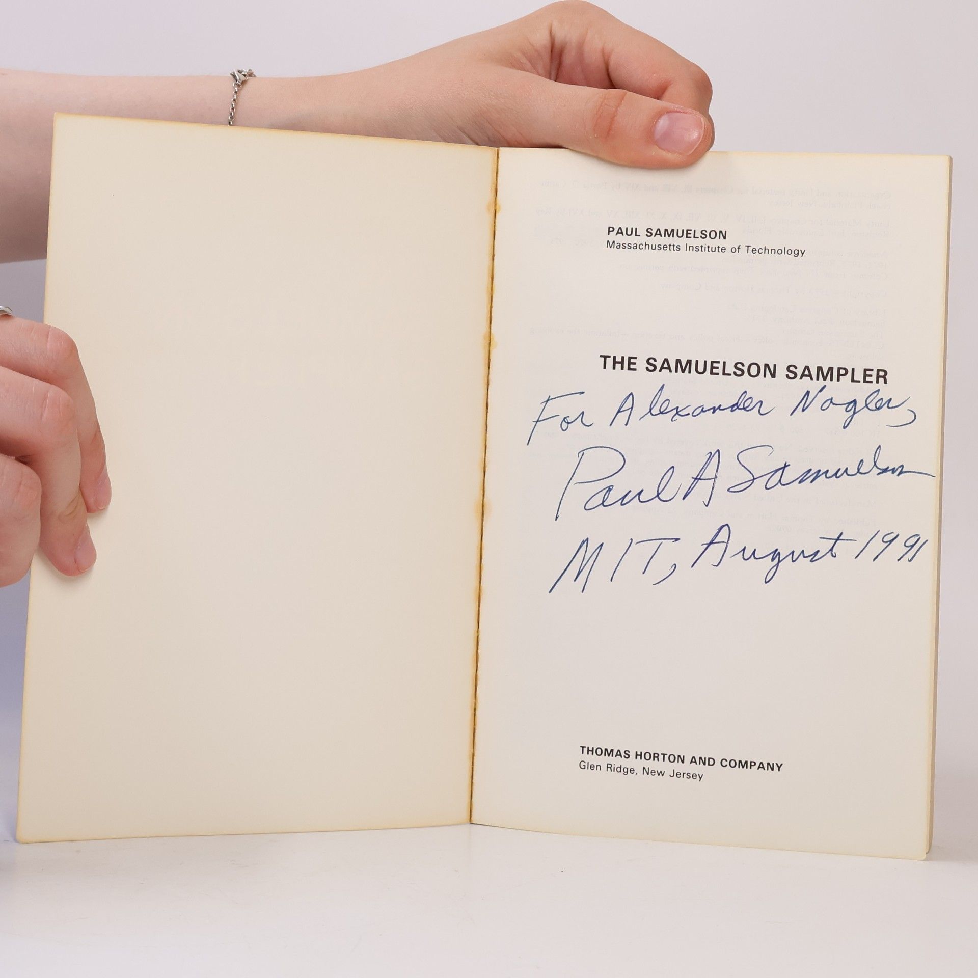 Paul A. Samuelson The Samuelson Sampler