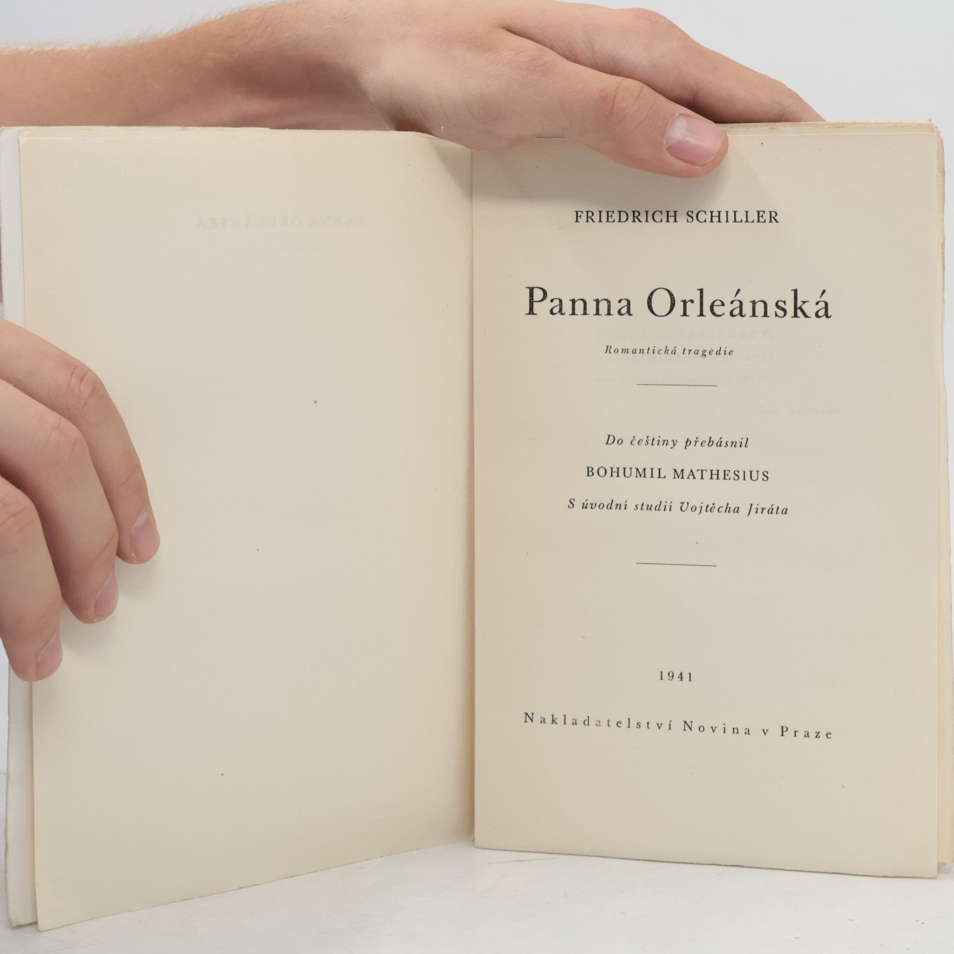Friedrich Schiller Panna Orleánská