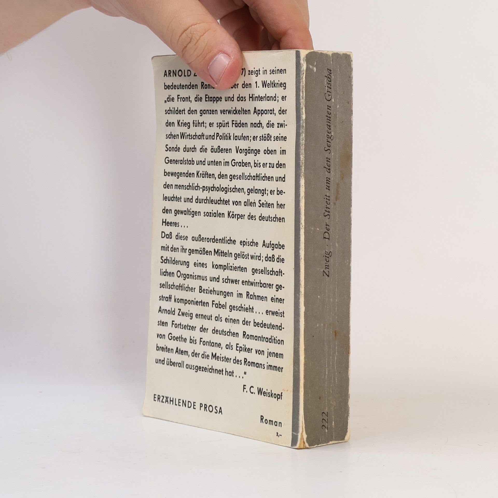 Arnold Zweig Der Streit um den Sergeanten Grischa