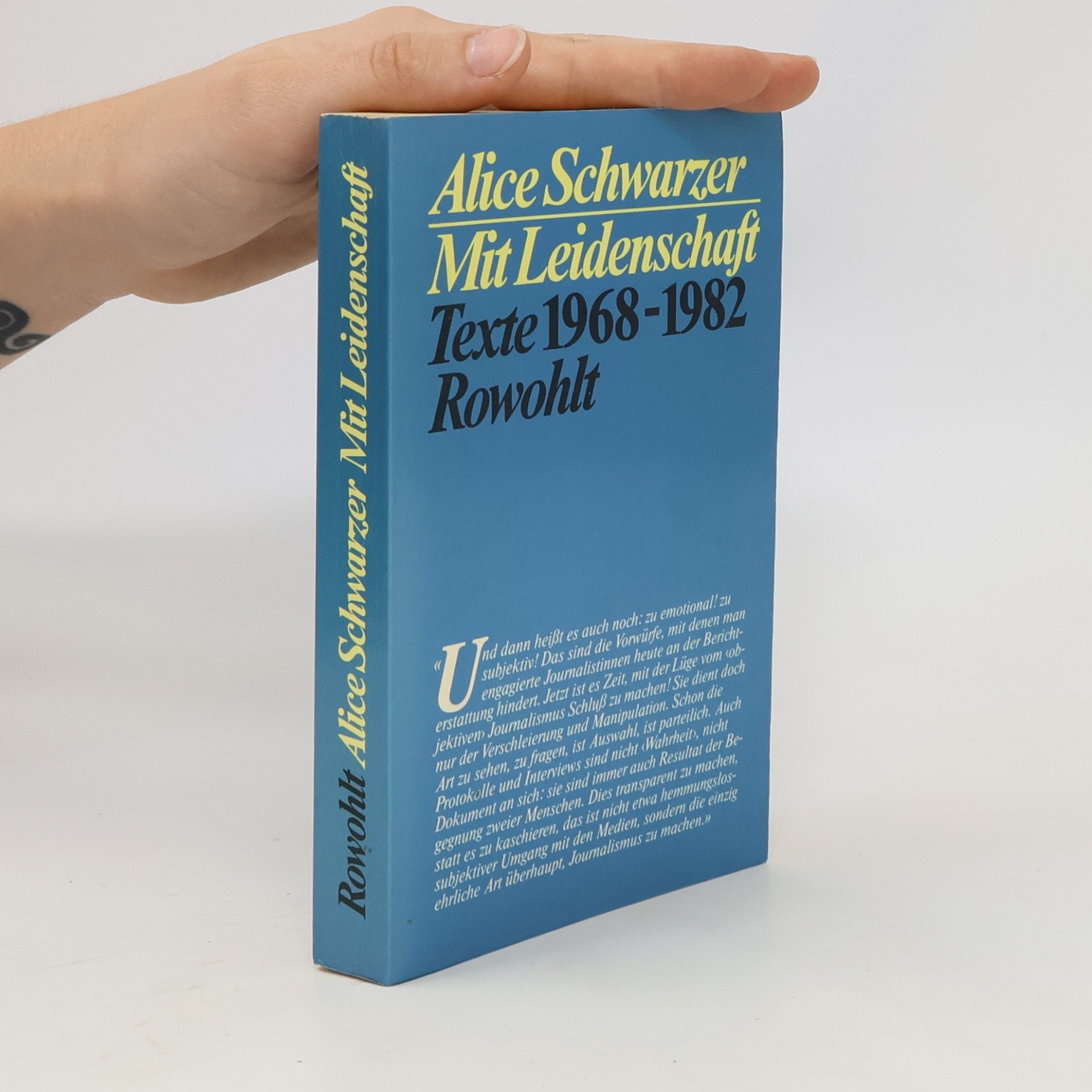 Alice Schwarzer Mit Leidenschaft