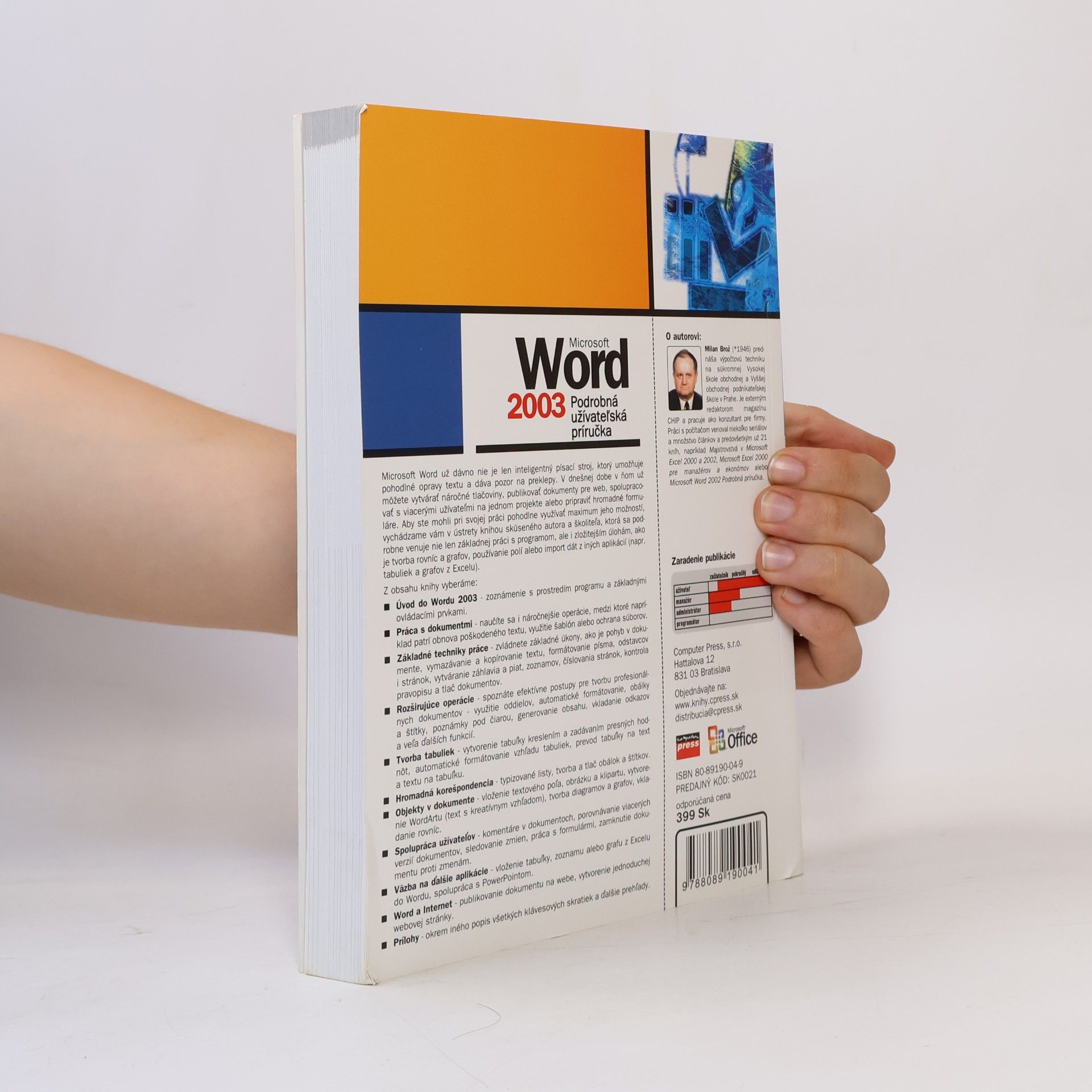 Milan Brož Microsoft Office Word 2003 : podrobná užívatel´ská príručka
