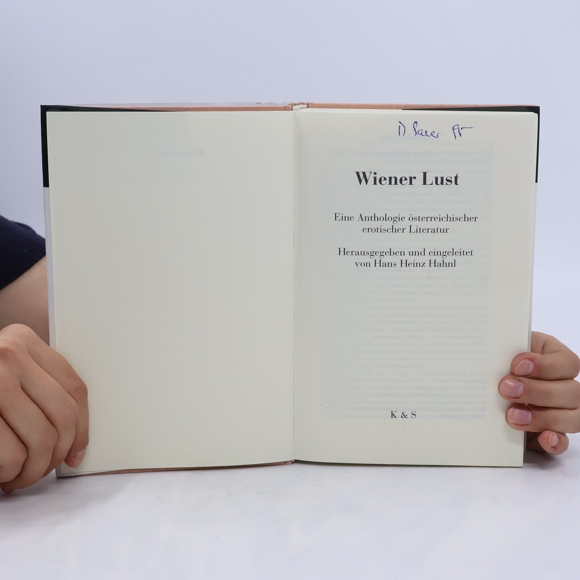 Hanz Heinz Hahnl Wiener Lust: eine Anthologie österreichischer erotischer Literatur