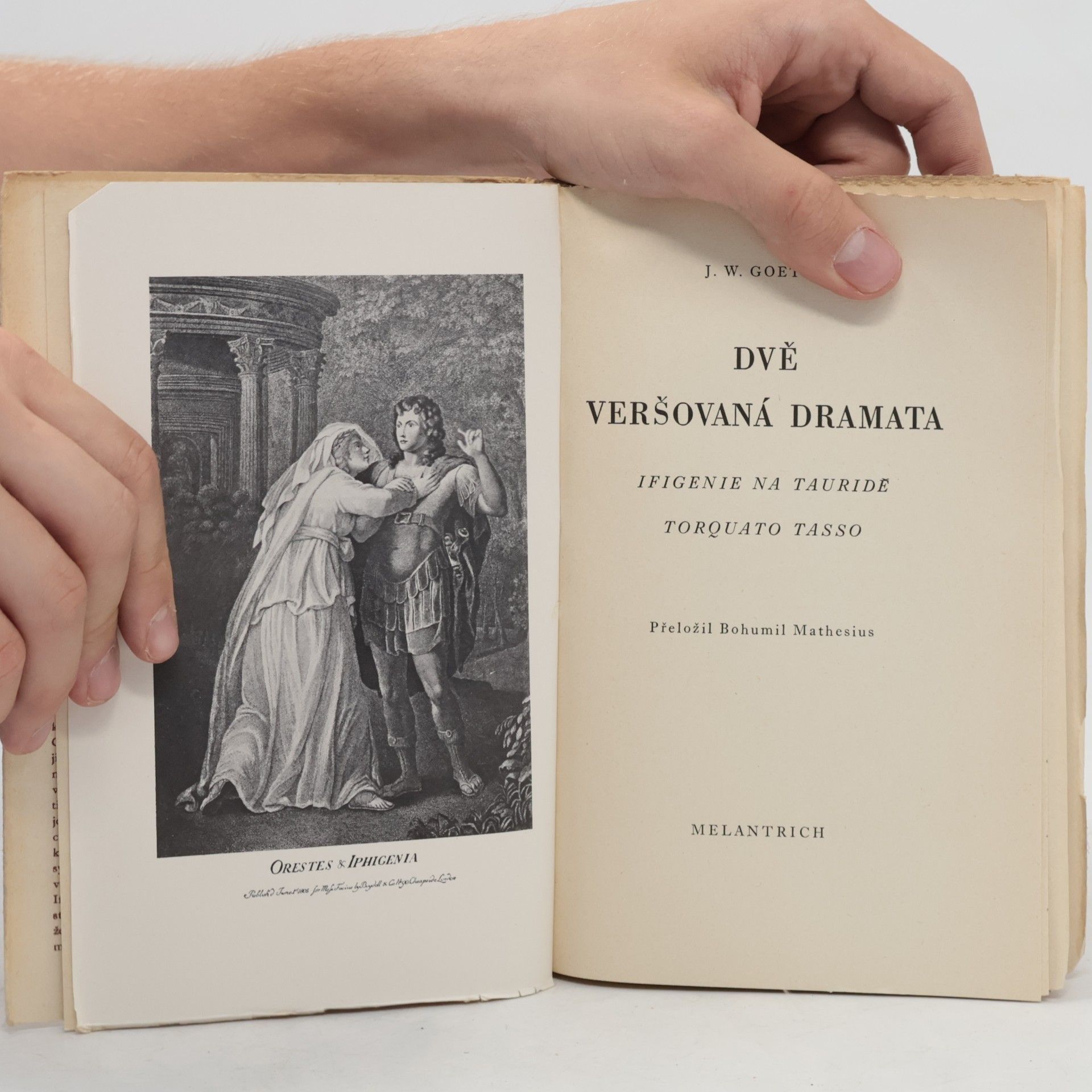 Johann Wolfgang von Goethe Dvě veršovaná dramata. Ifigenie na Tauridě; Torquato Tasso