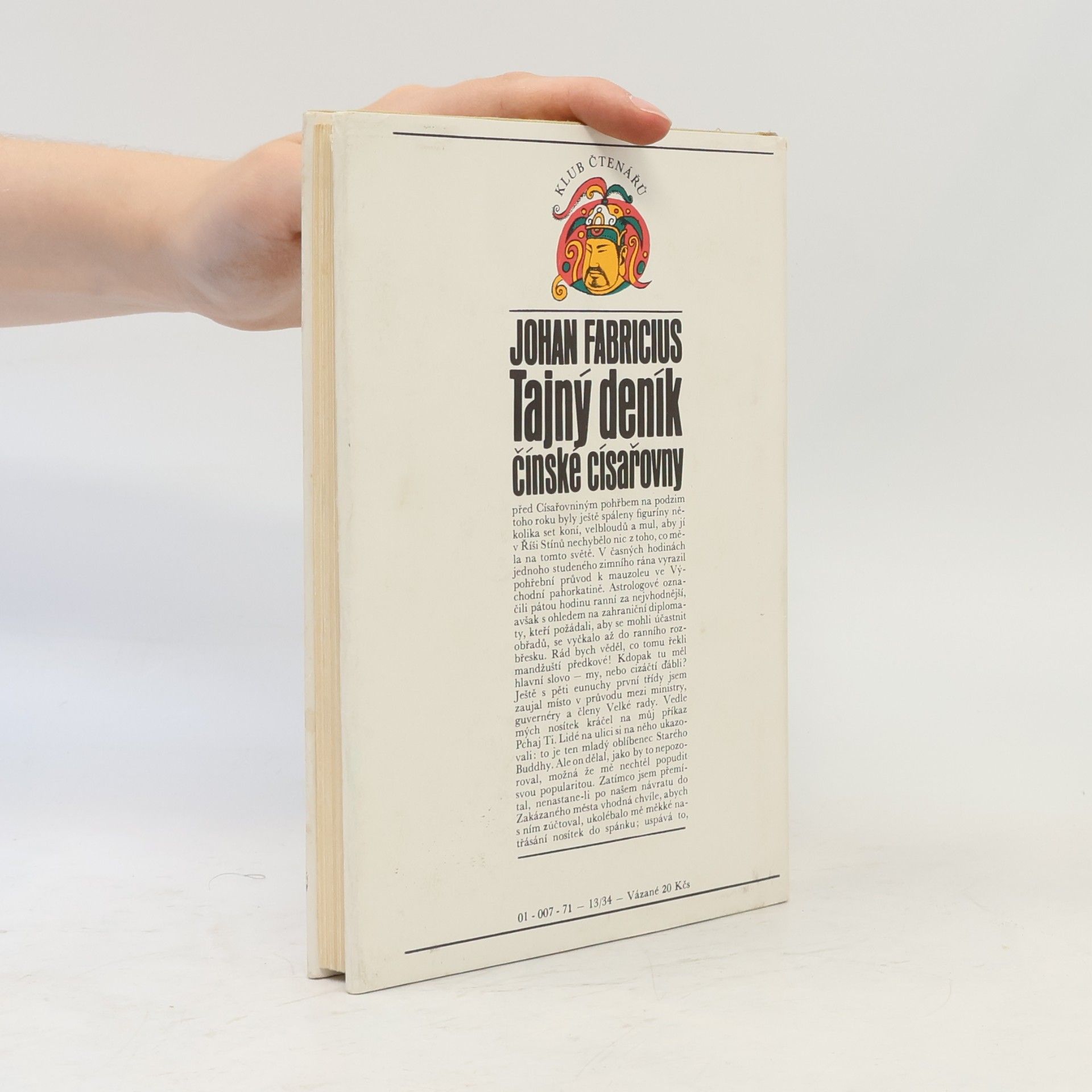 Johan Fabricius Tajný deník čínské císařovny
