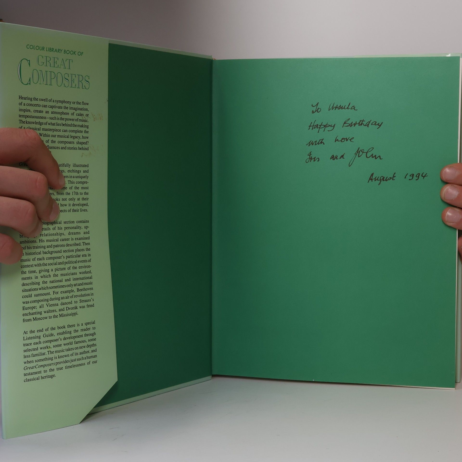 Antony Hopkins Colour Library Book of Great Composers