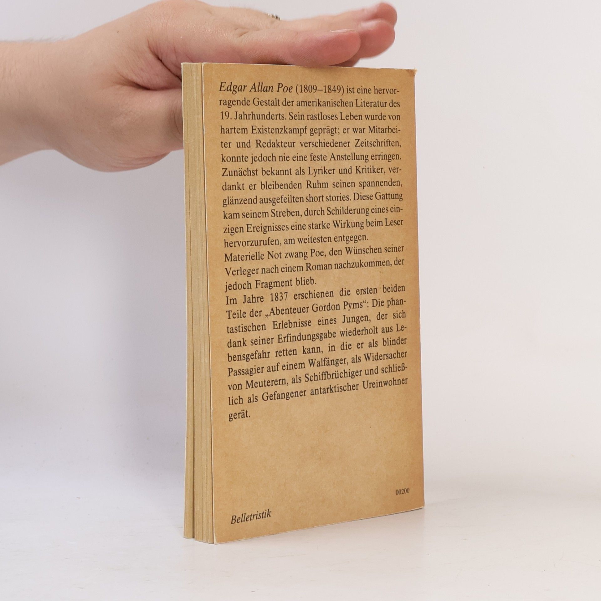 Edgar Allan Poe Die Abenteuer Gordon Pyms
