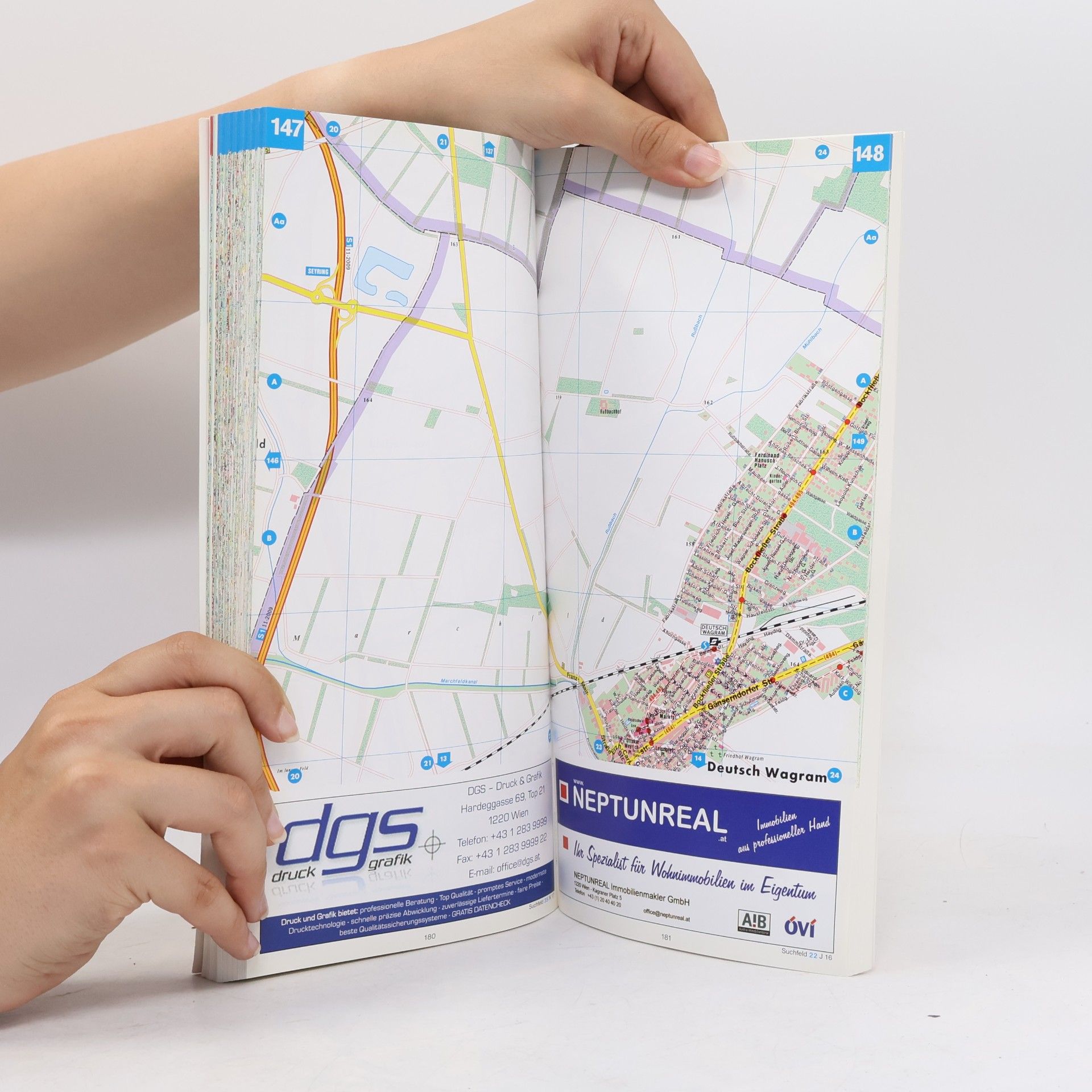 Freytag-Berndt und Artaria Wien - Niederösterreich Atlas