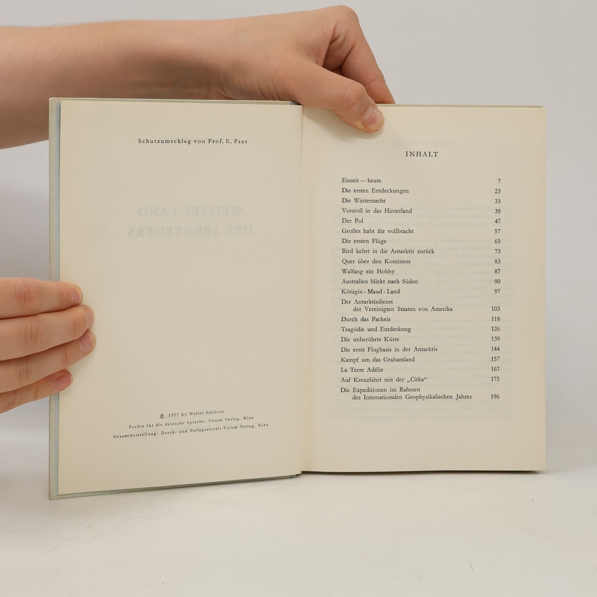Walter Sullivan Weisses Land des Abenteuers