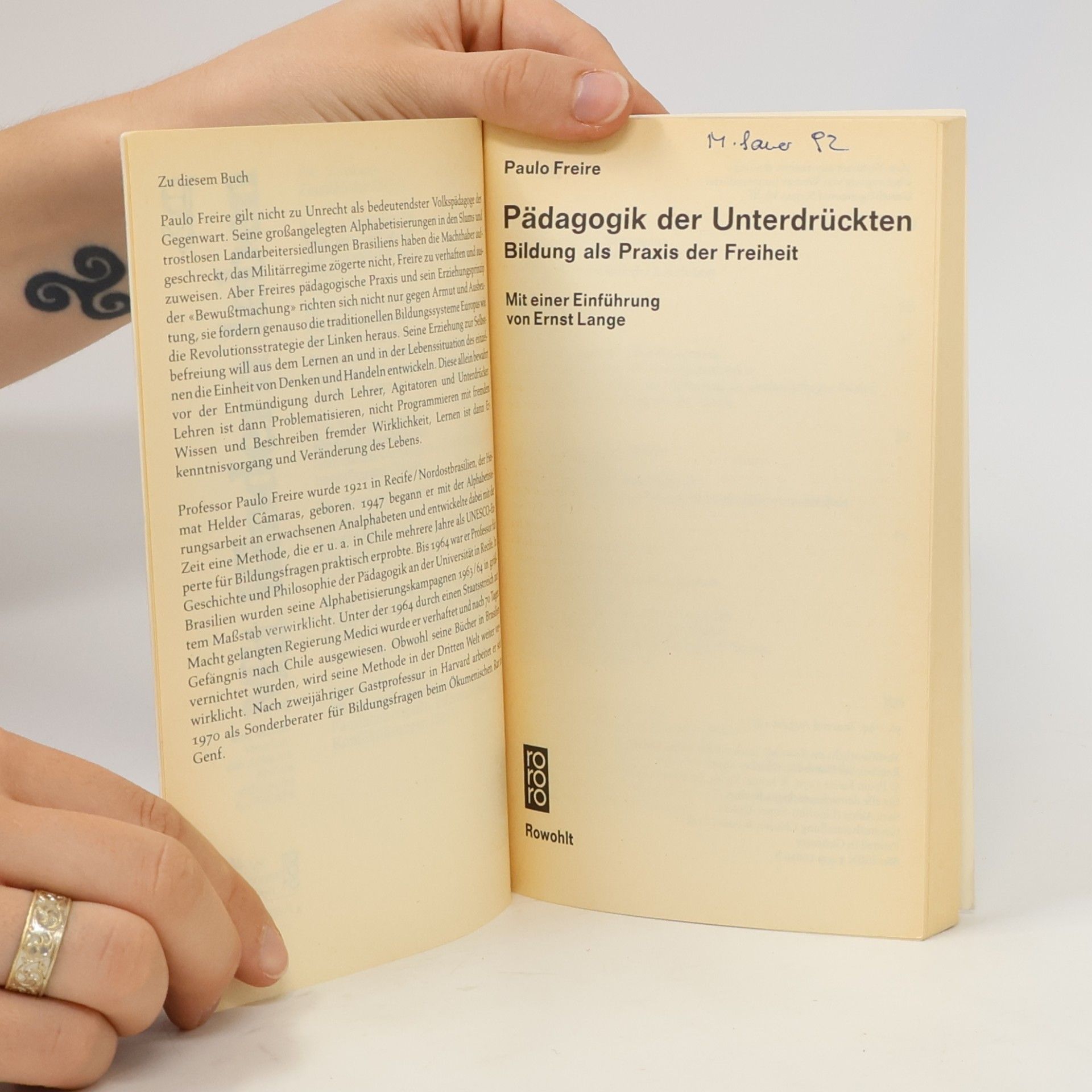 Paulo Freire Pädagogik der Unterdrückten