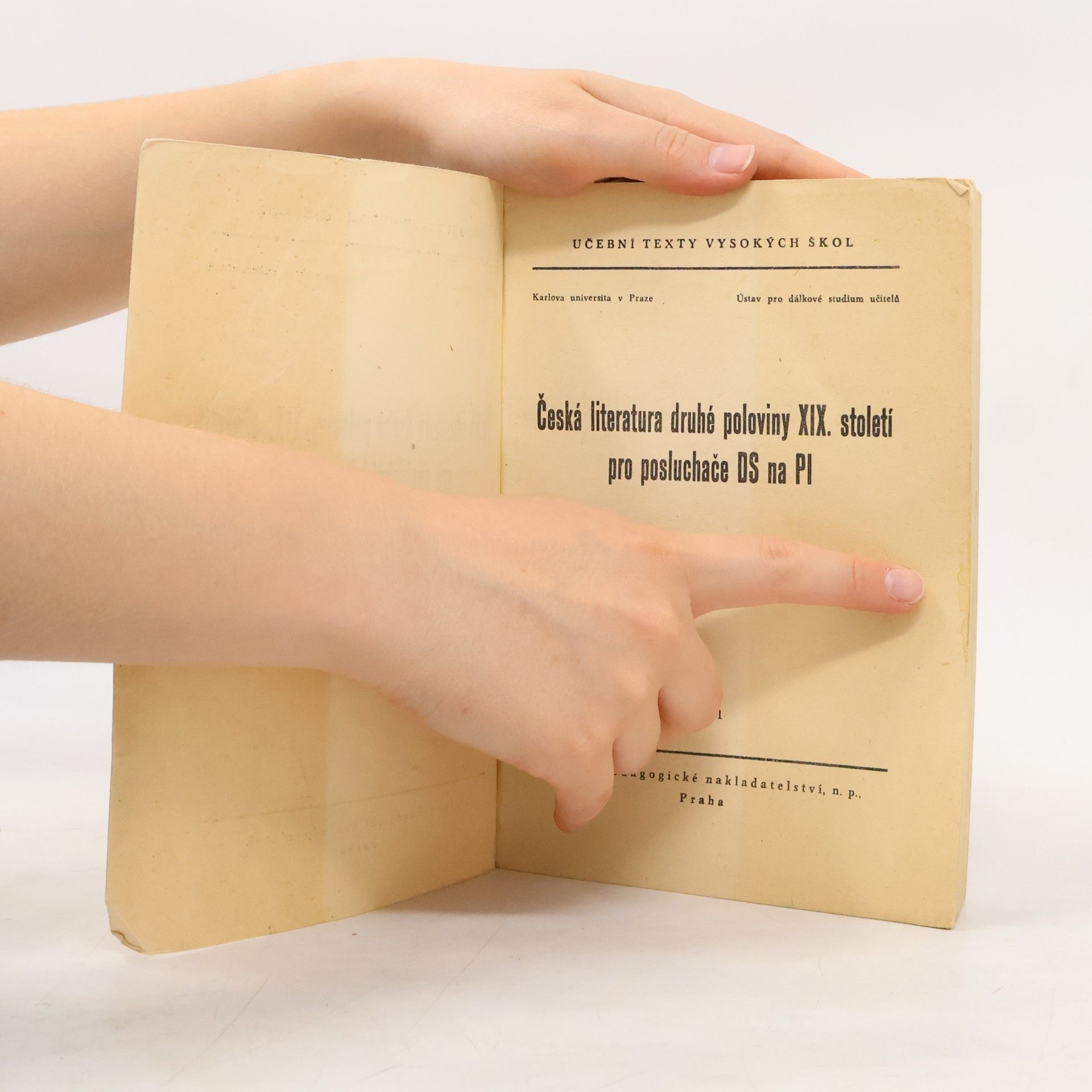 Karel Krejčí Česká literatura druhé poloviny XIX. století pro posluchače DS na PI
