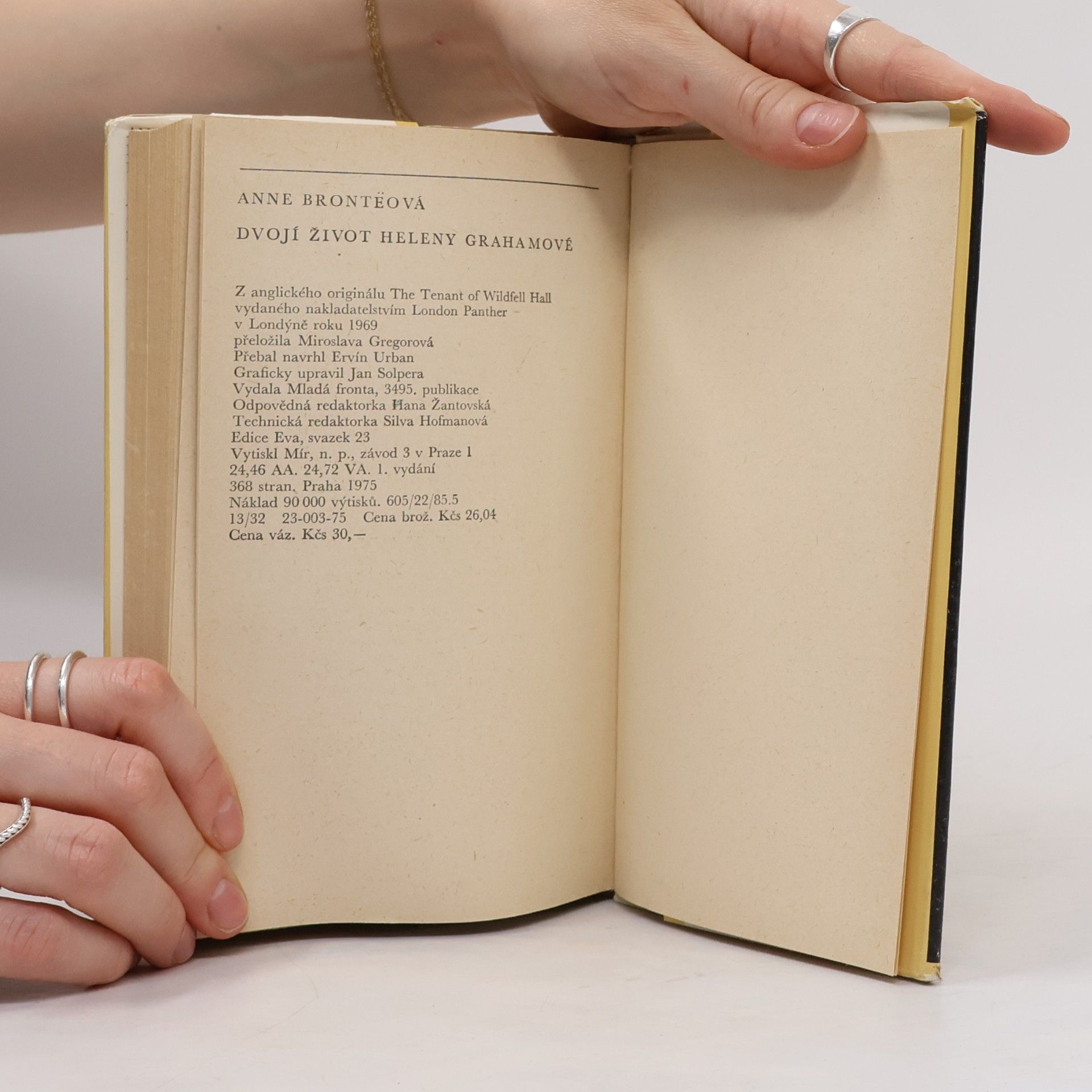 Anne Brontë Dvojí život Heleny Grahamové