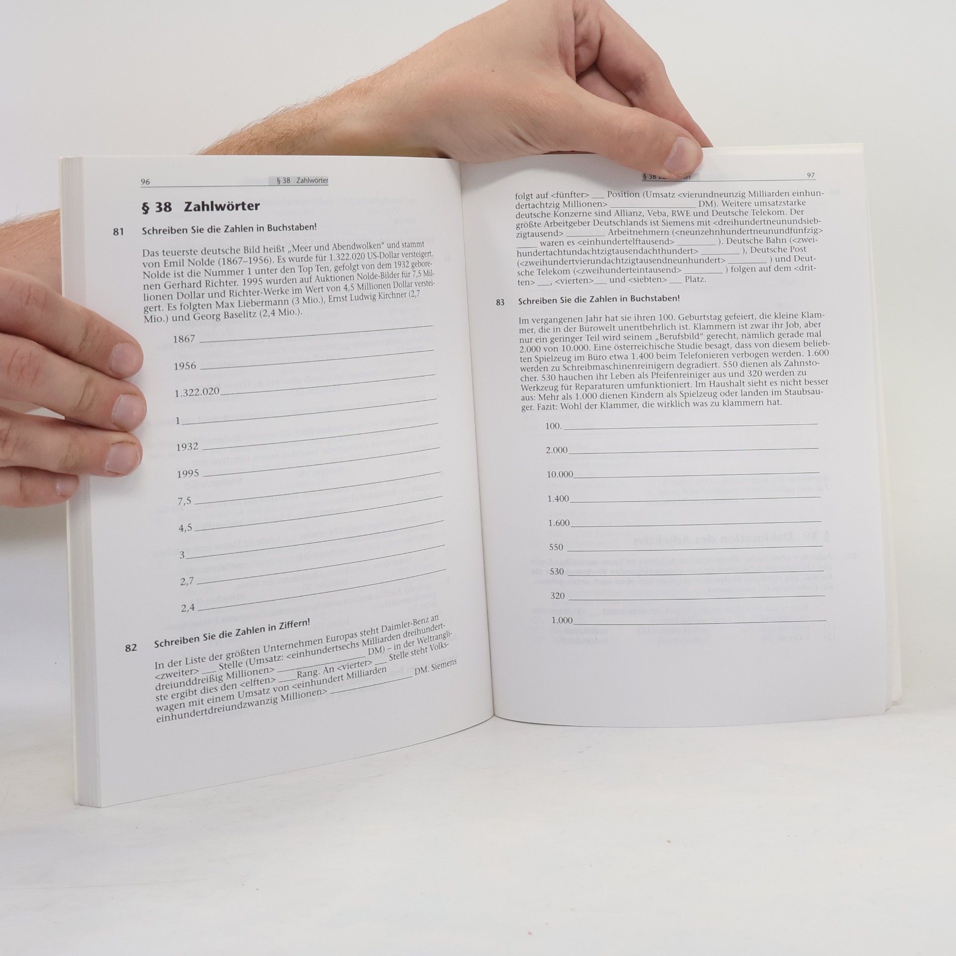 Werner Heidermann Lehr- und Übungsbuch der deutschen Grammatik : Testheft