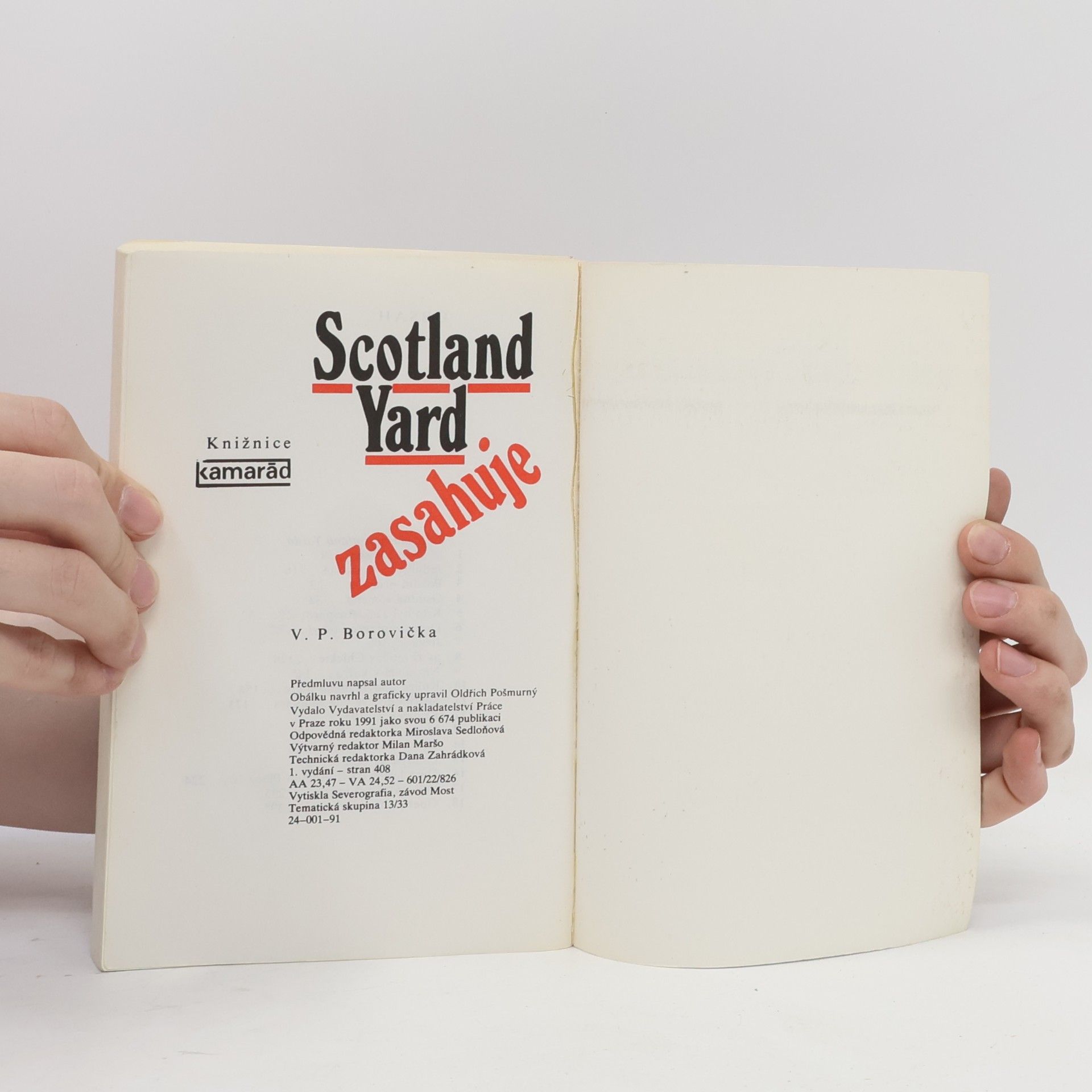 Václav Pavel Borovička Scotland Yard zasahuje