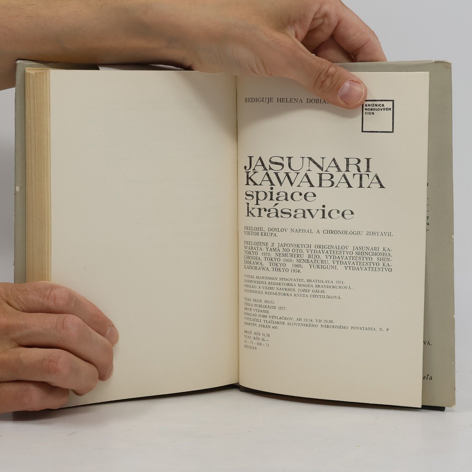 Jasunari Kawabata Spiace krásavice