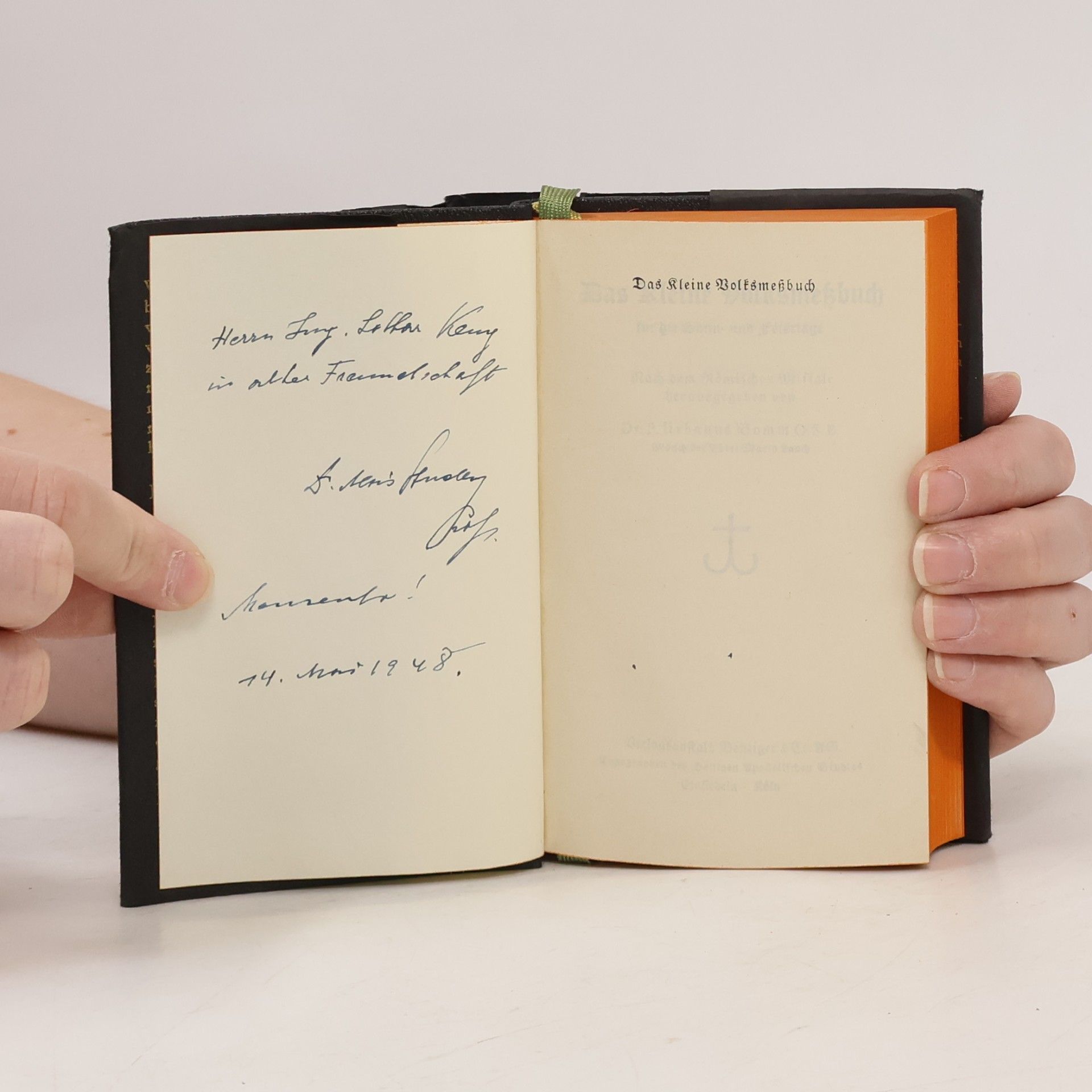 P. Urbanus Bomm Das Kleine Volksmeßbuch