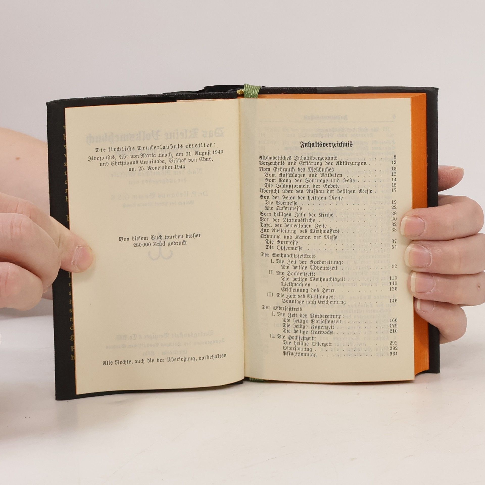 P. Urbanus Bomm Das Kleine Volksmeßbuch