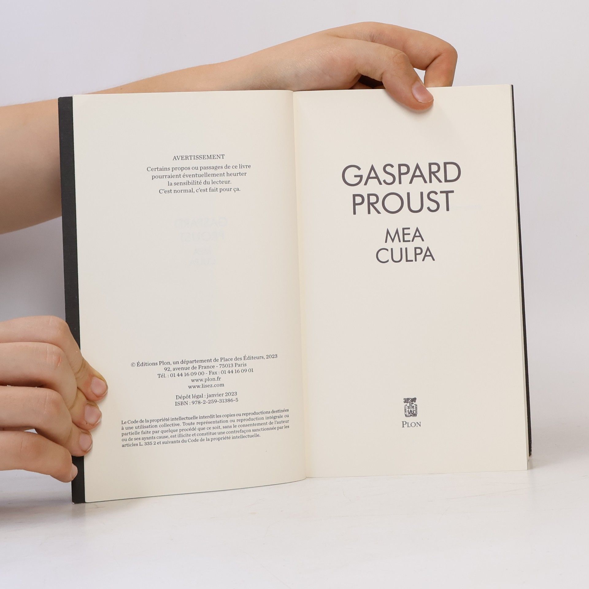 Gaspard Proust Mea Culpa