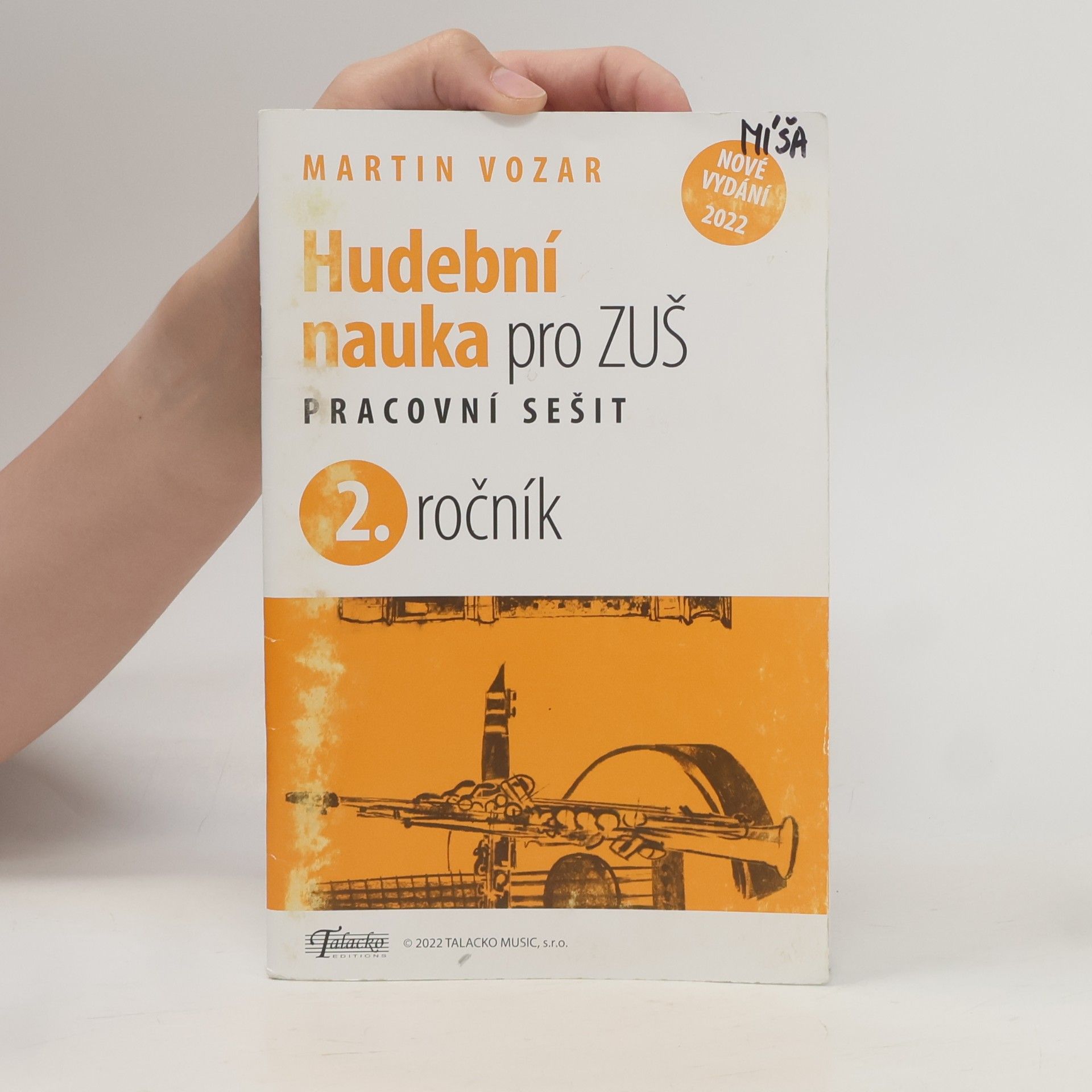 Martin Vozar Hudební nauka pro ZUŠ - 2: Pracovní sešit - Nové vydání 2022