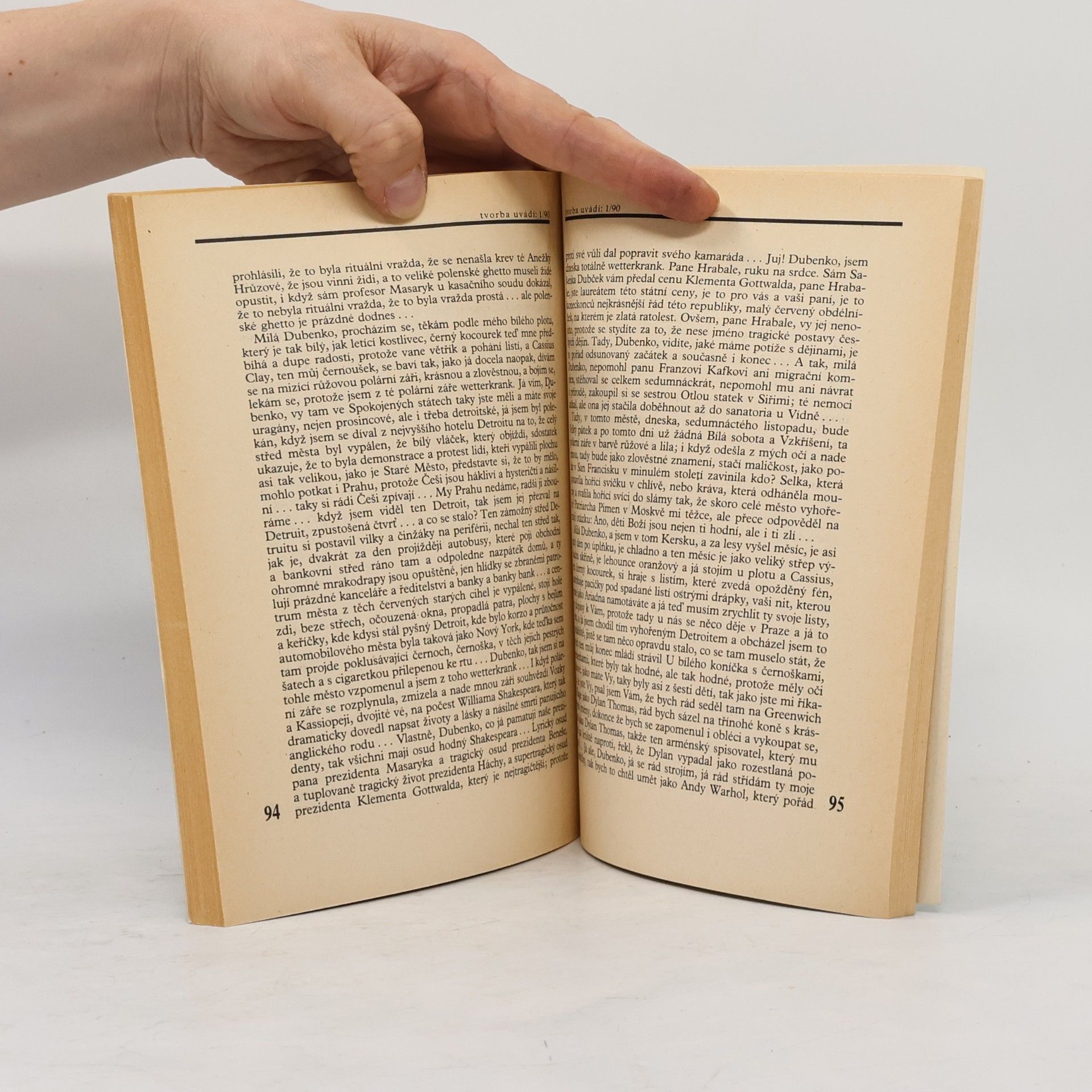 Bohumil Hrabal Listopadový uragán