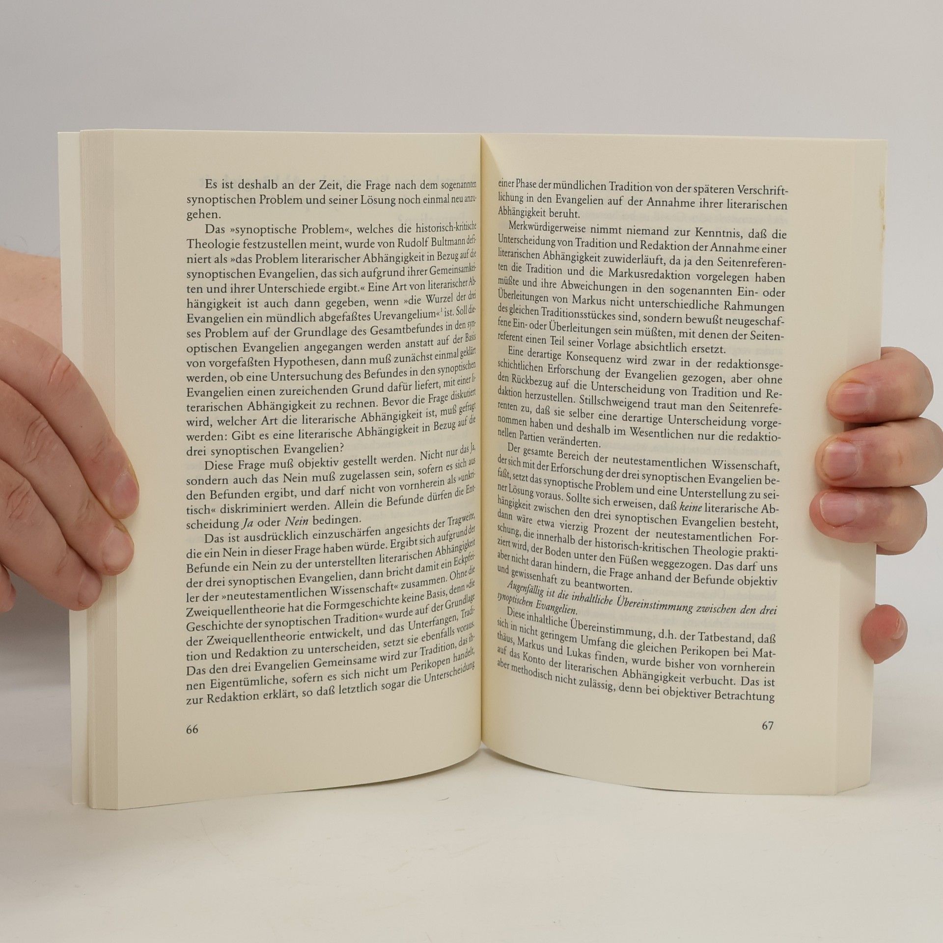 Eta Linnemann Hänssler TFG - Theologie für die Gemeinde: Gibt es ein synoptisches Problem?