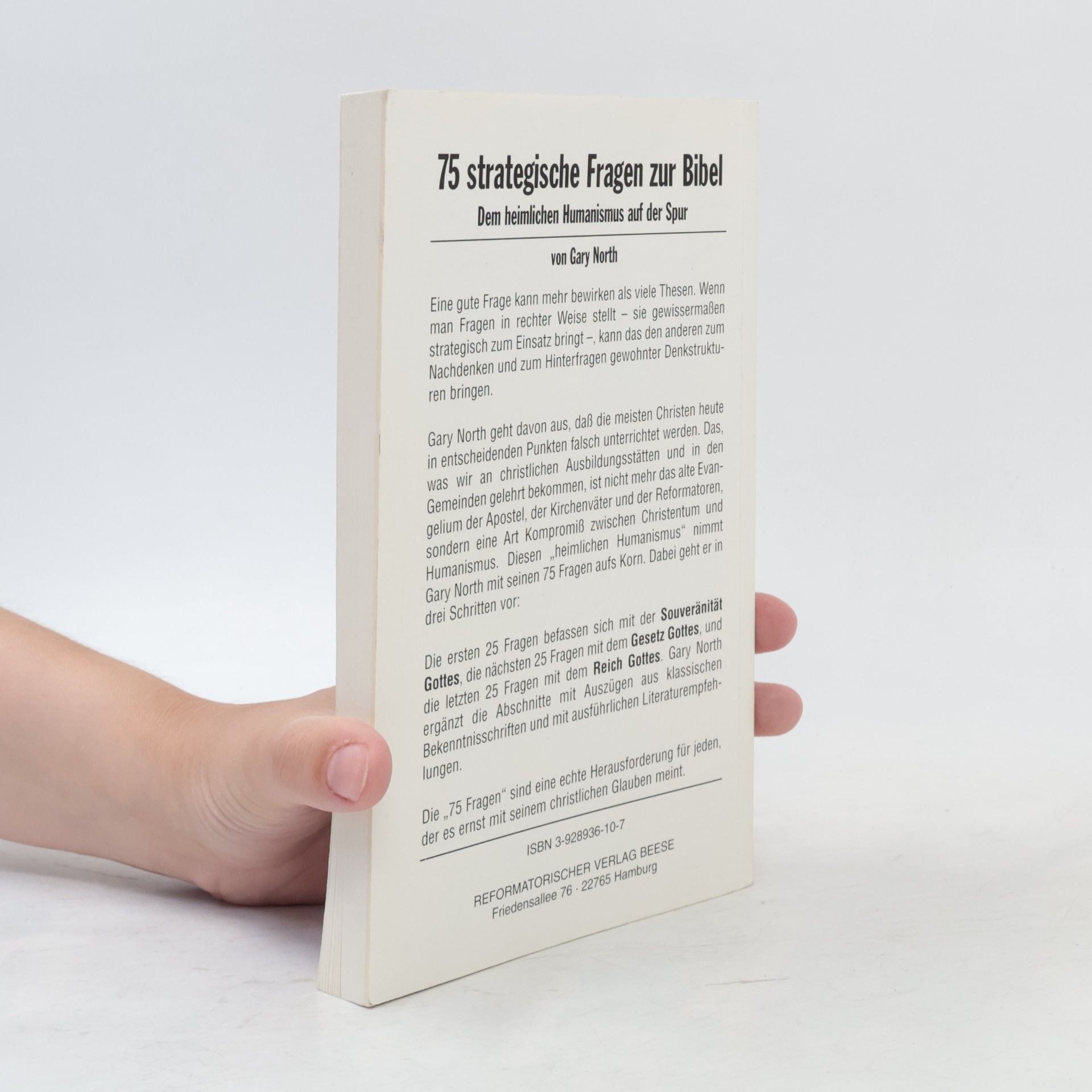Gary North Reformatorische Paperbacks: 75 strategische Fragen zur Bibel