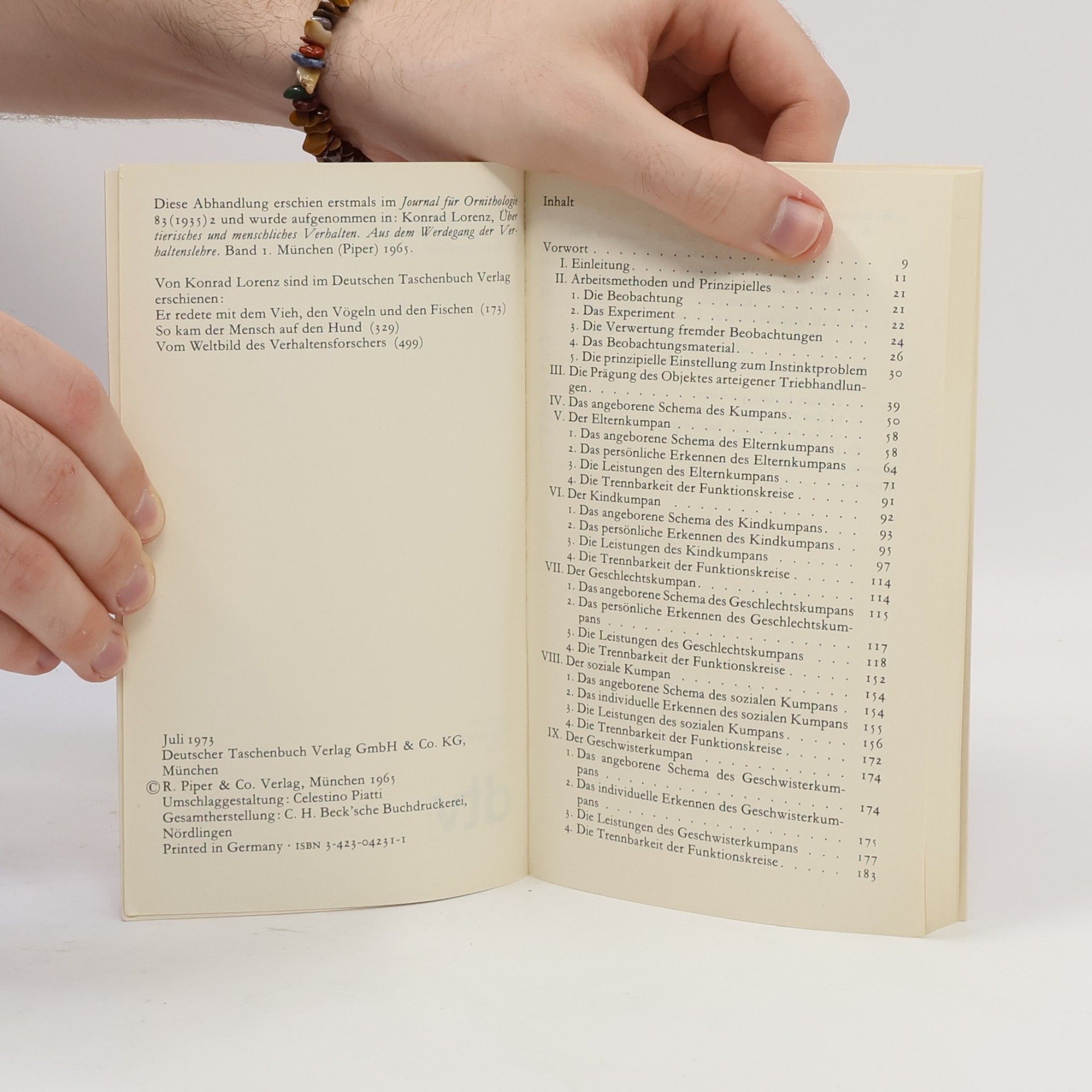 Konrad Lorenz Der Kumpan in der Umwelt des Vogels