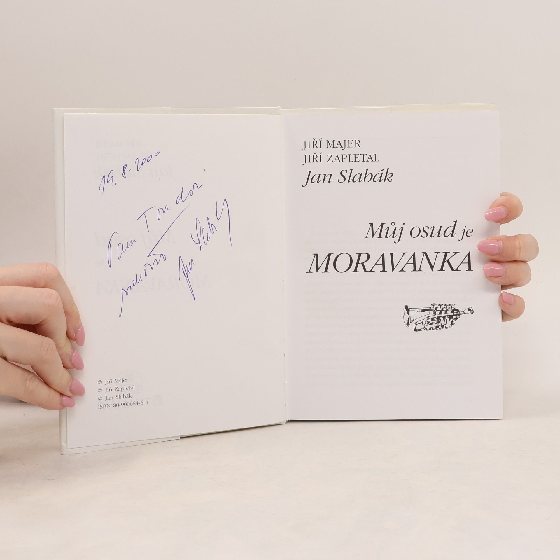 Jan Slabák Můj osud je Moravanka