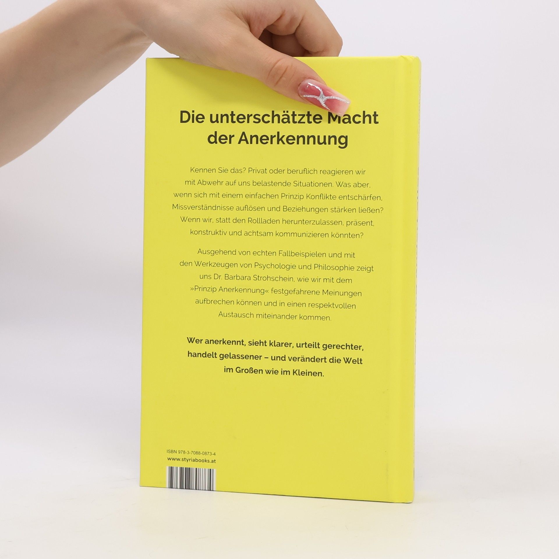 Dr. Barbara Strohschein Anerkennung ändert alles