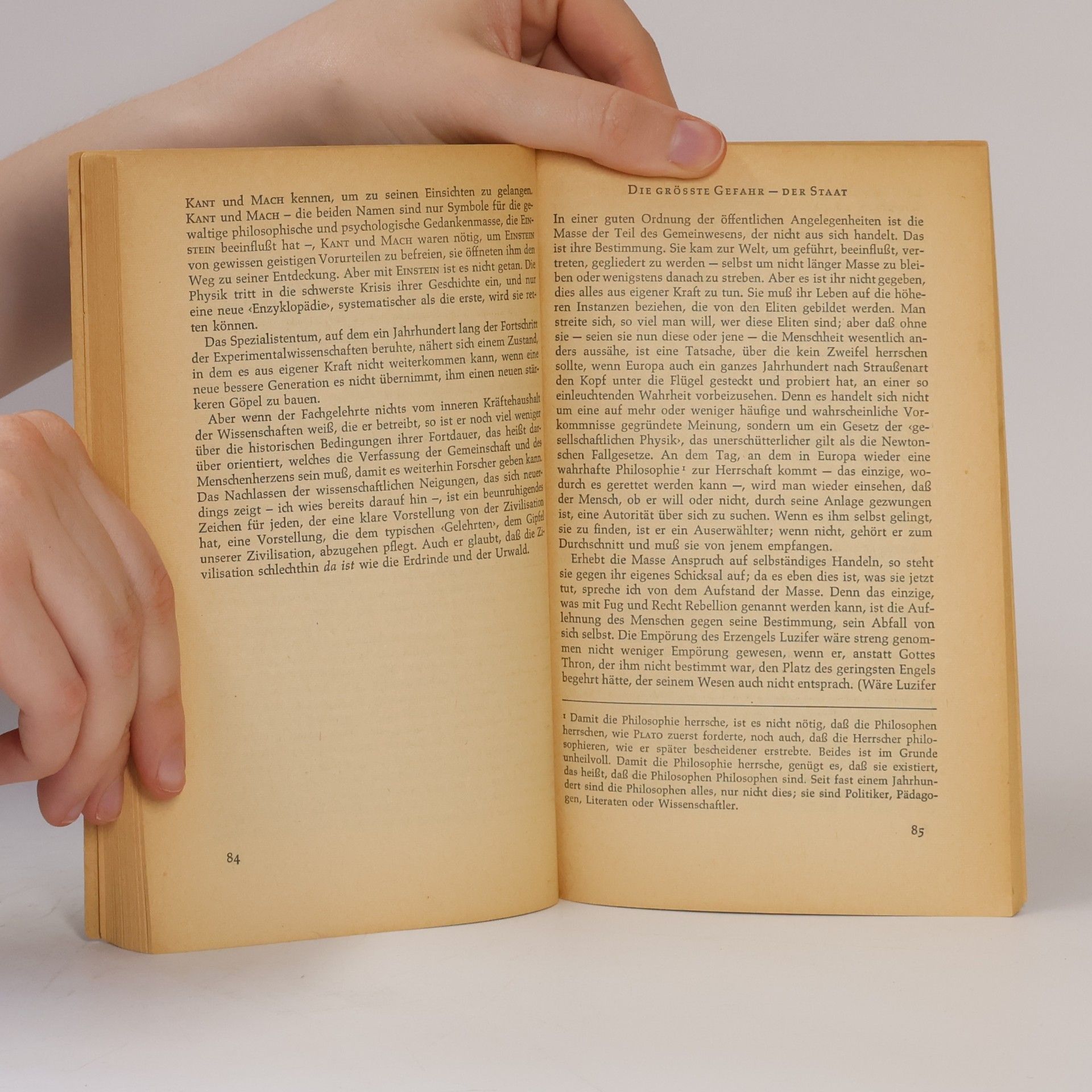 José Ortega y. Gasset Der Aufstand der Massen