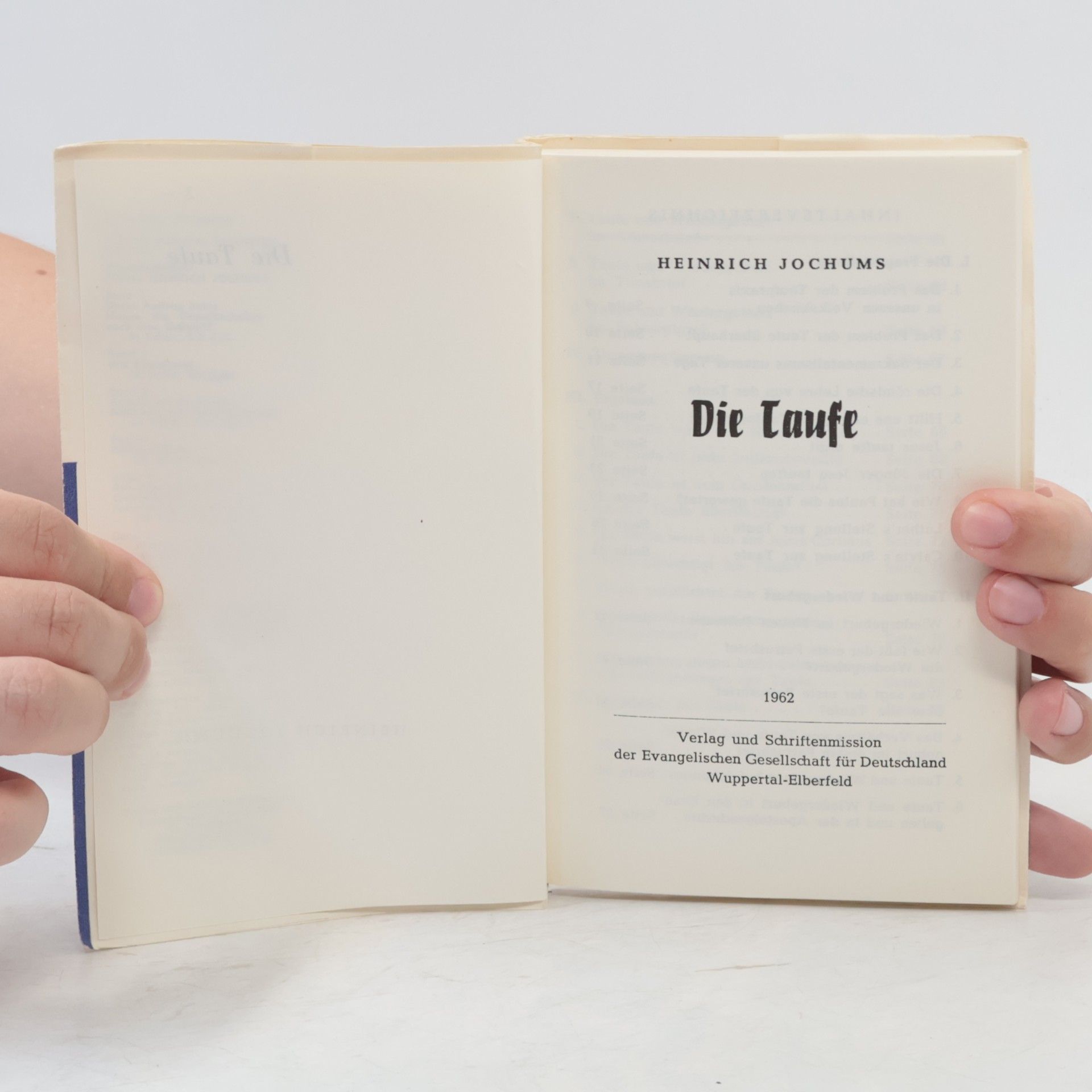 Heinrich Jochums Die Taufe