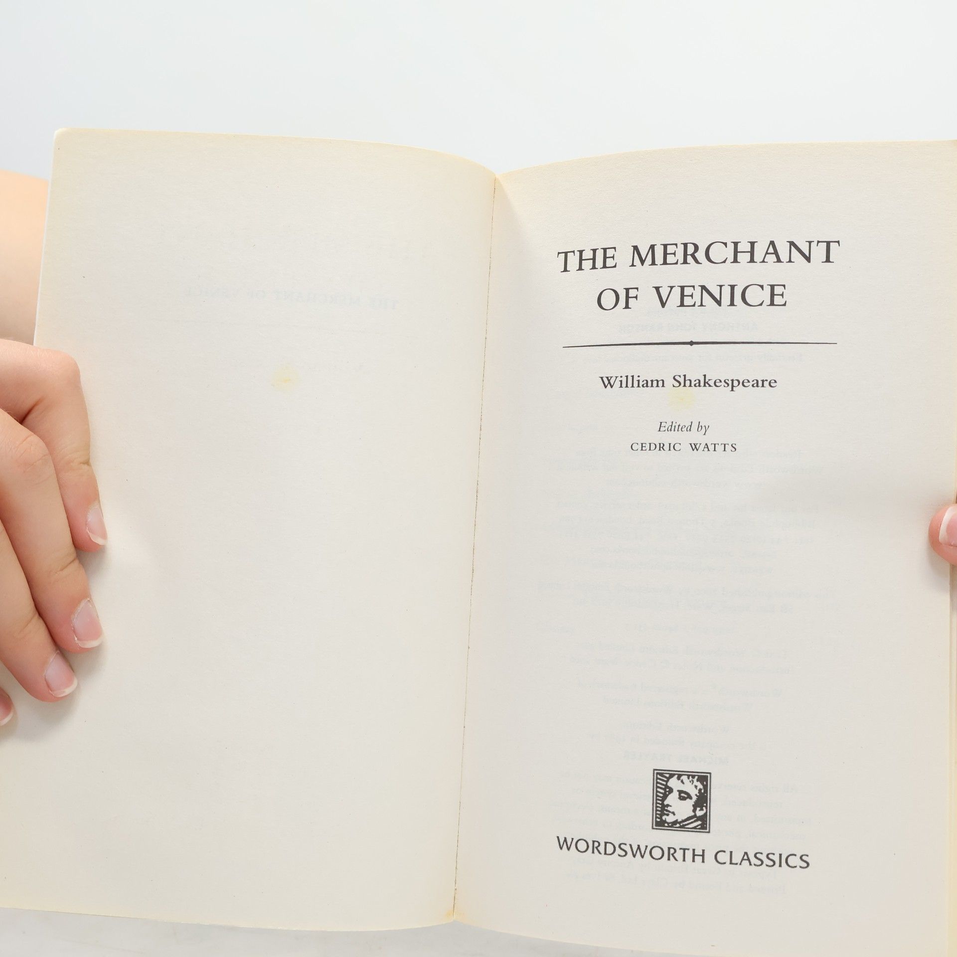 William Shakespeare The Merchant of Venice