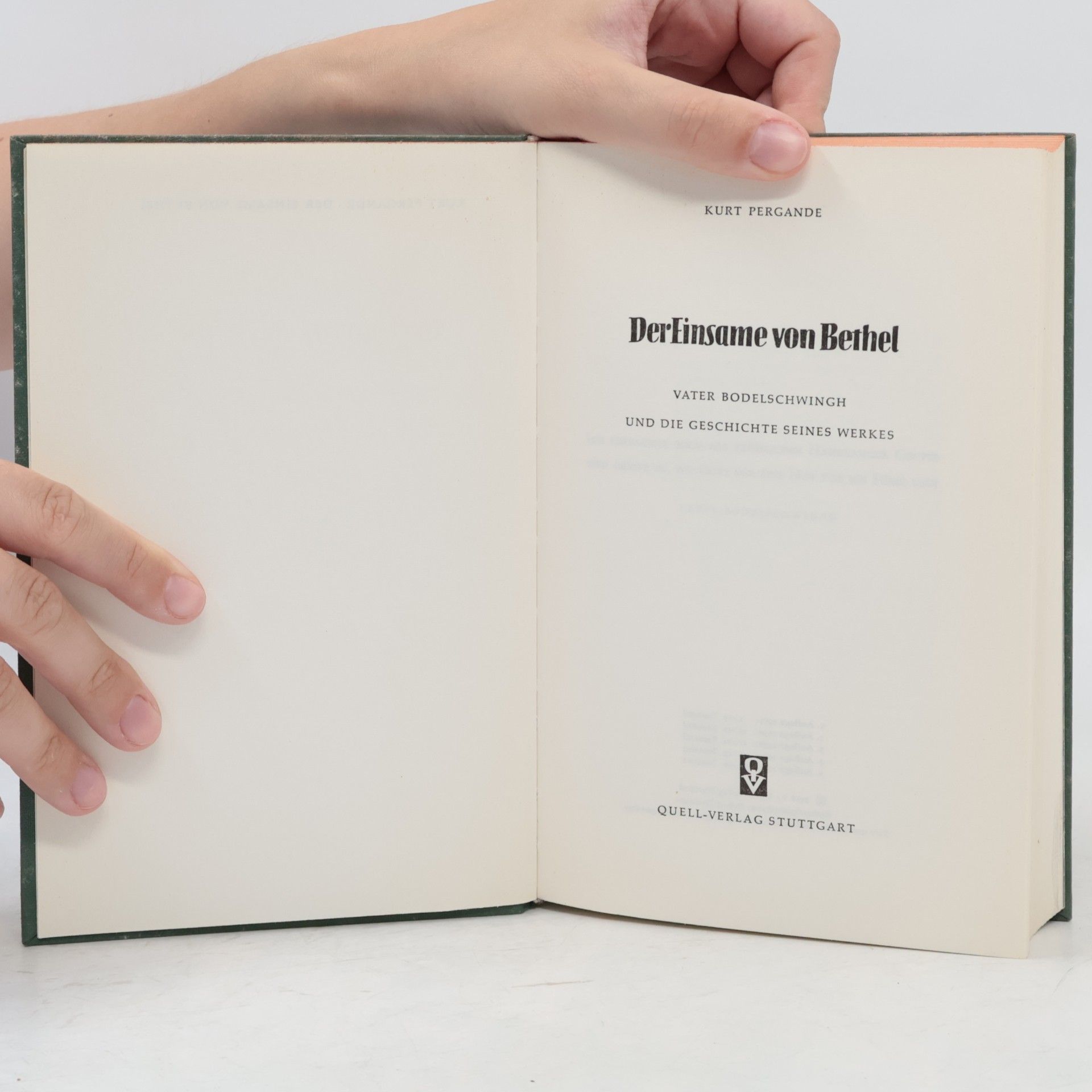 Kurt Pergande Der Einsame von Bethel