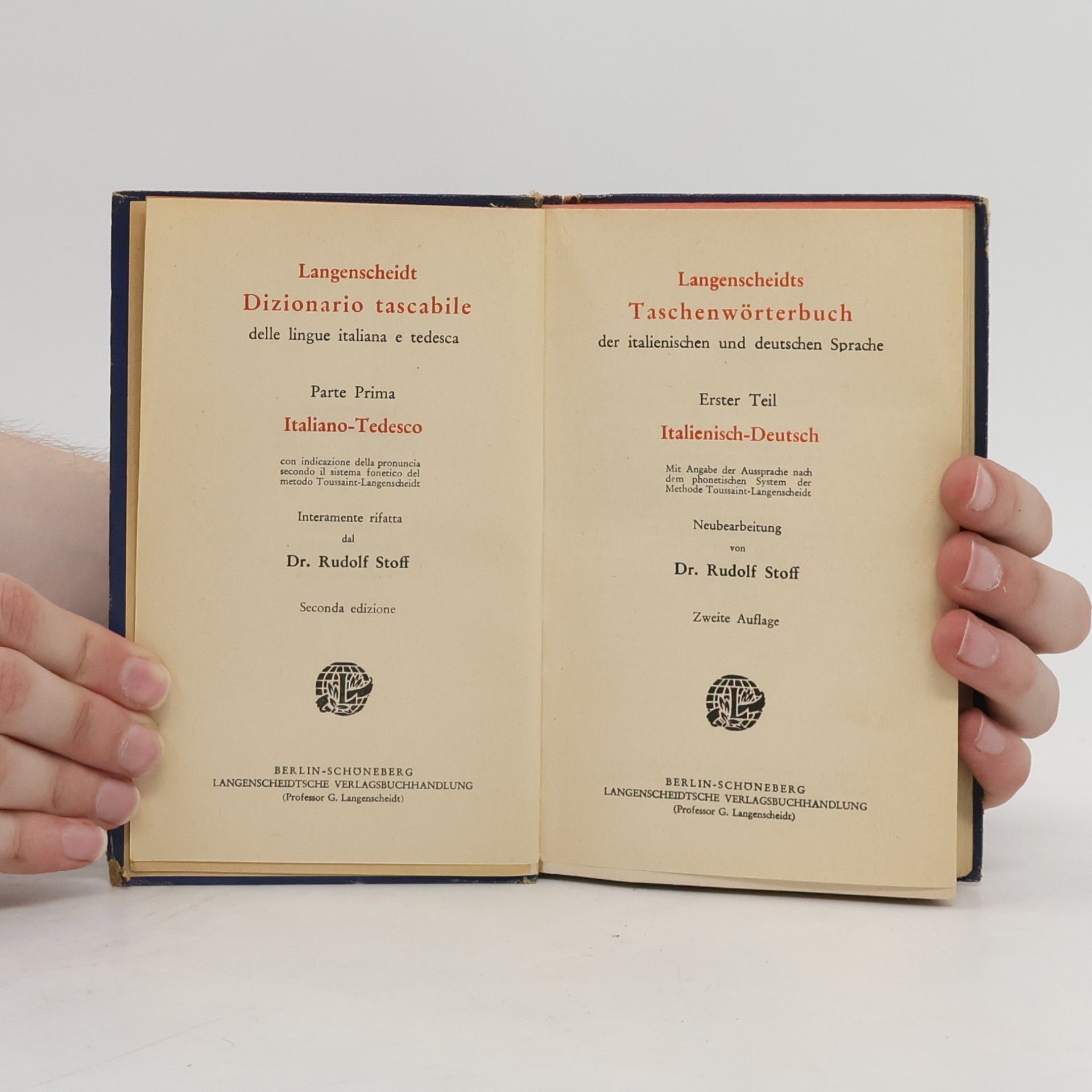 Rudolf Stoff Langenscheidts Taschenwörterbuch der italienischen und deutschen Sprache