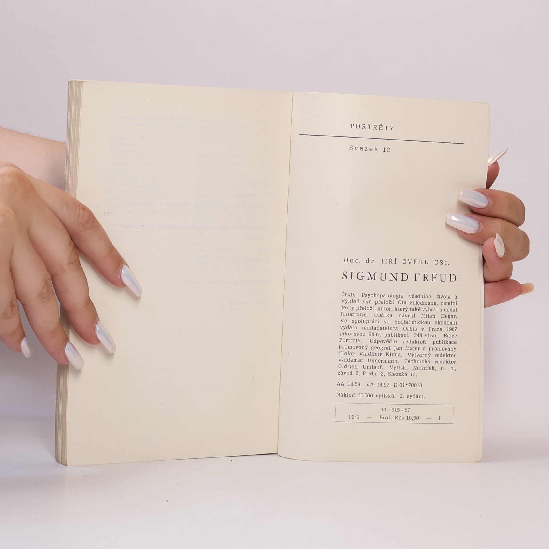 Jiří Cvekl Portréty. Sigmund Freud