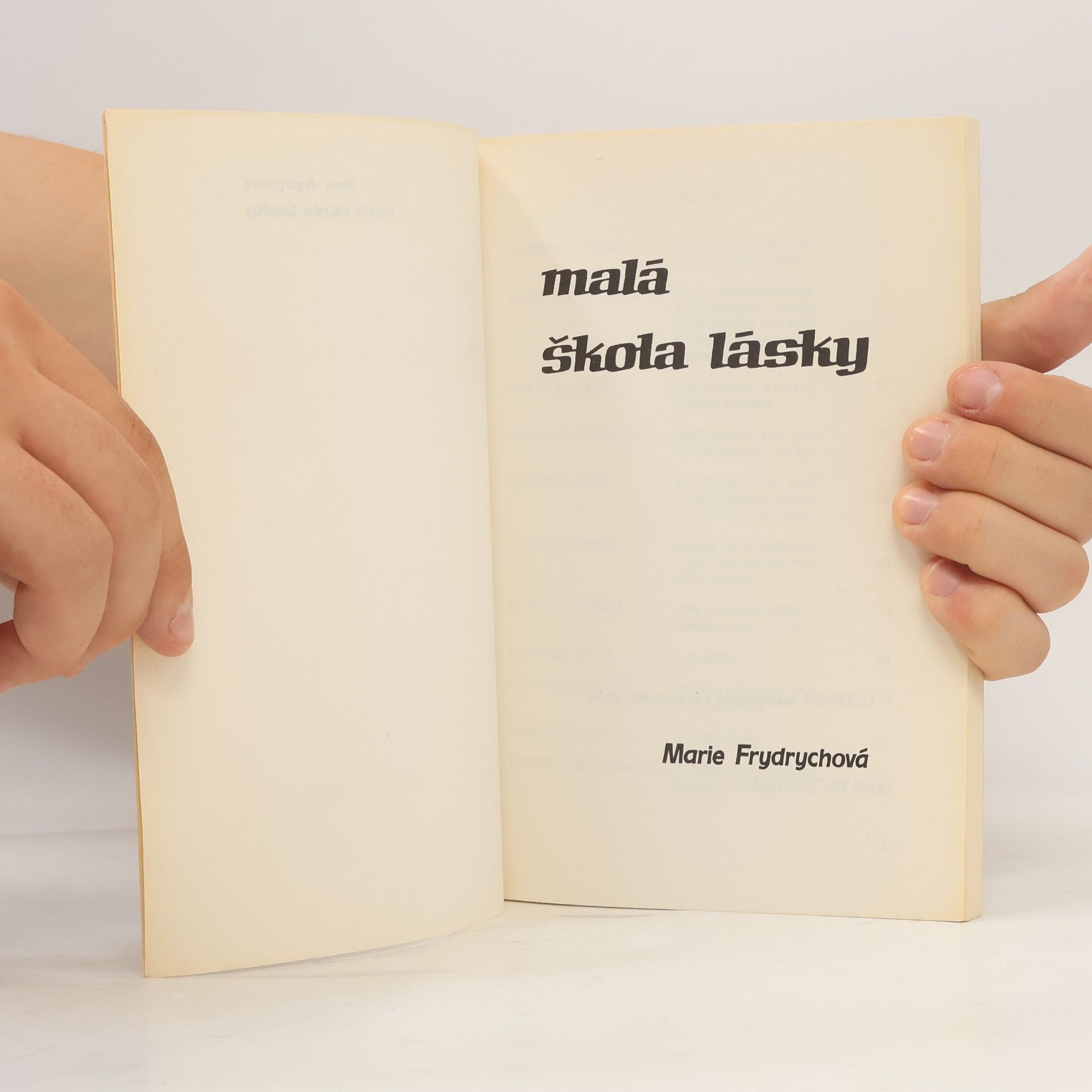 Marie Frydrychová Malá škola lásky