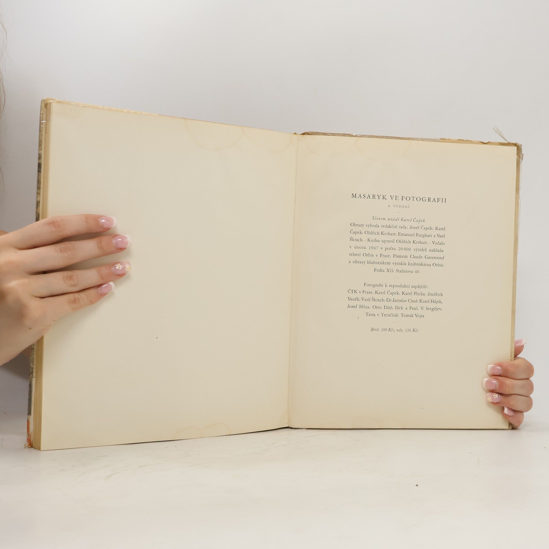 Karel Čapek Masaryk ve fotografii